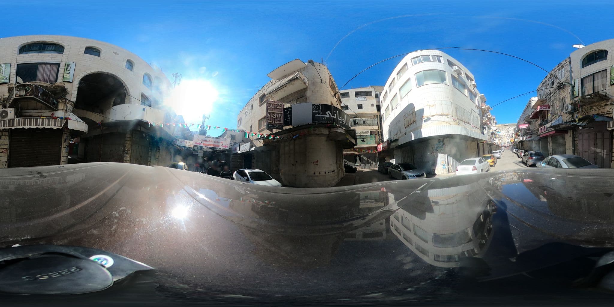 Street view near Nablus Al Yasmeem Hotel, Nablus — © 360ms (CC BY-SA · Mapillary)