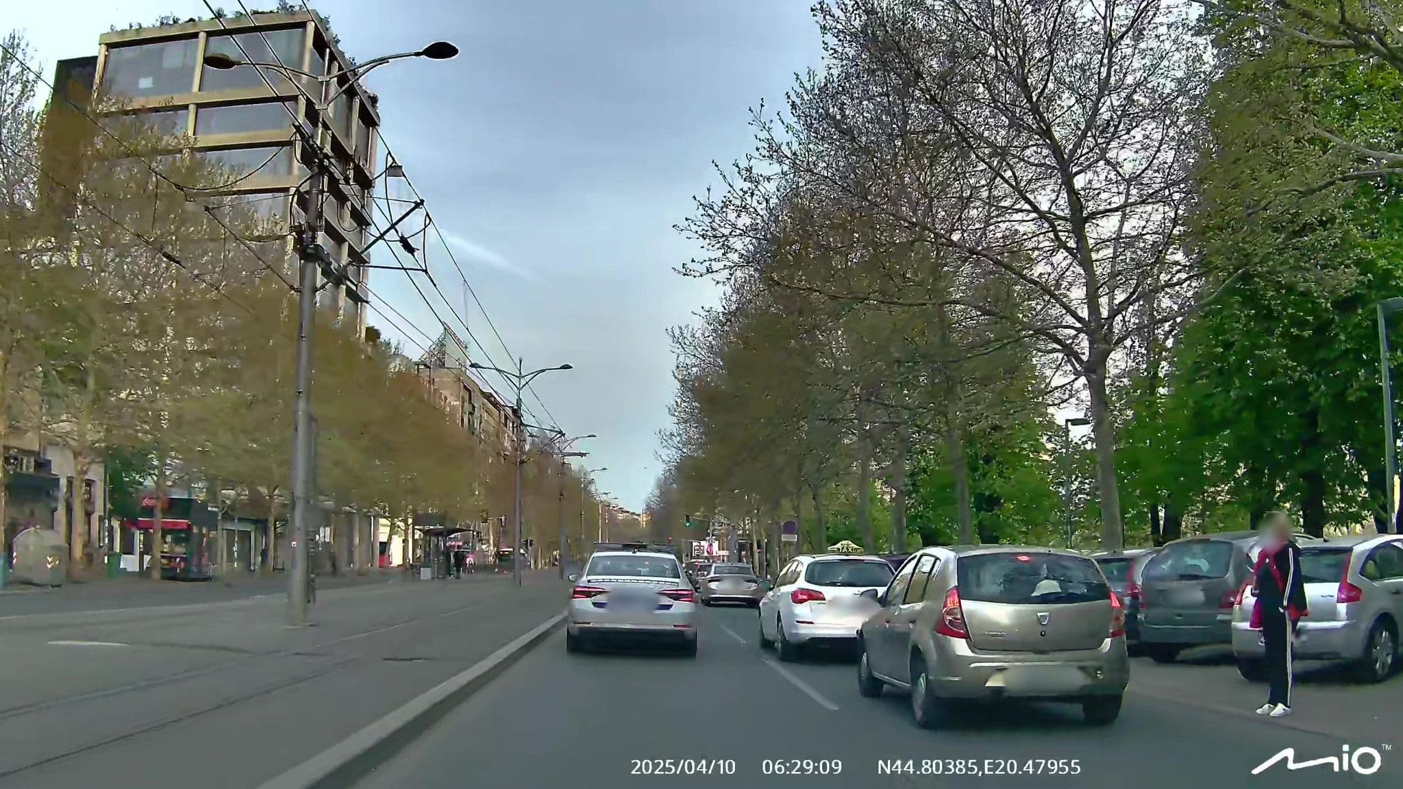 Street view near Studentski dom Kralj Aleksandar I | Studentski dom Lola, Belgrade — © puky (CC BY-SA · Mapillary)