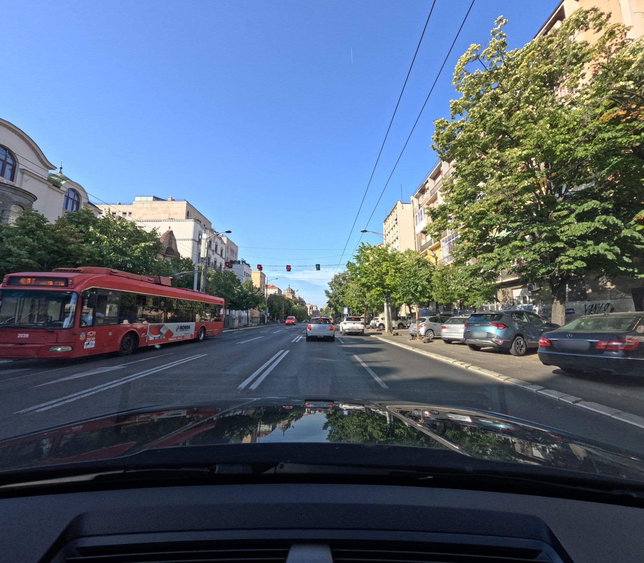 Street view near Magic Hostel, Belgrade — © Cakalovski (CC BY-SA · Mapillary)