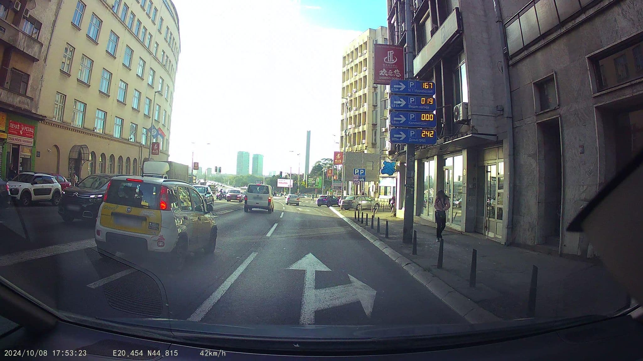 Street view near Bridge Apart Hotel, Belgrade — © pmilanovic (CC BY-SA · Mapillary)