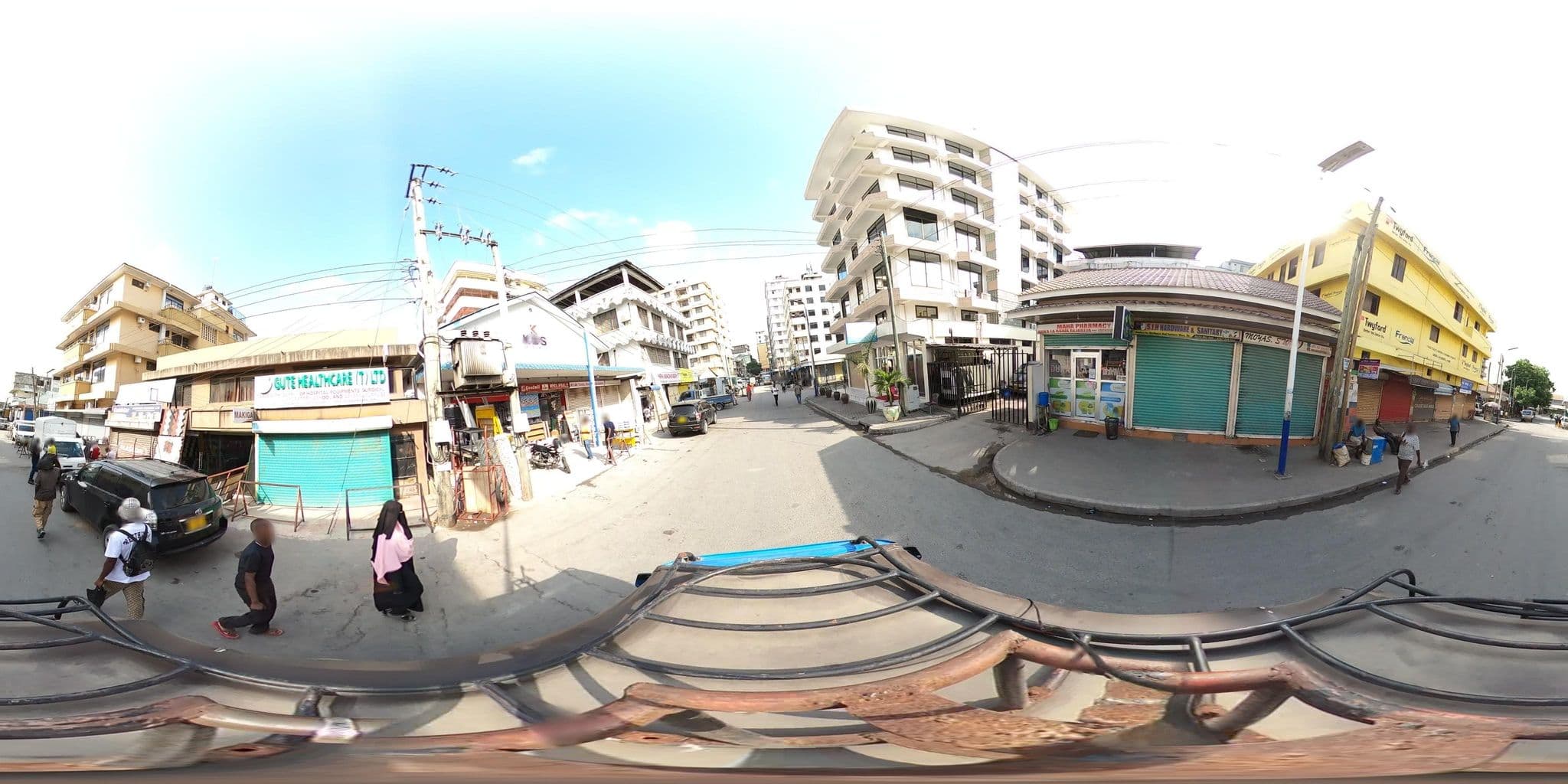 Street view near Aroche Grand Hotel, Dar es Salaam — © OMDTZ1 (CC BY-SA · Mapillary)