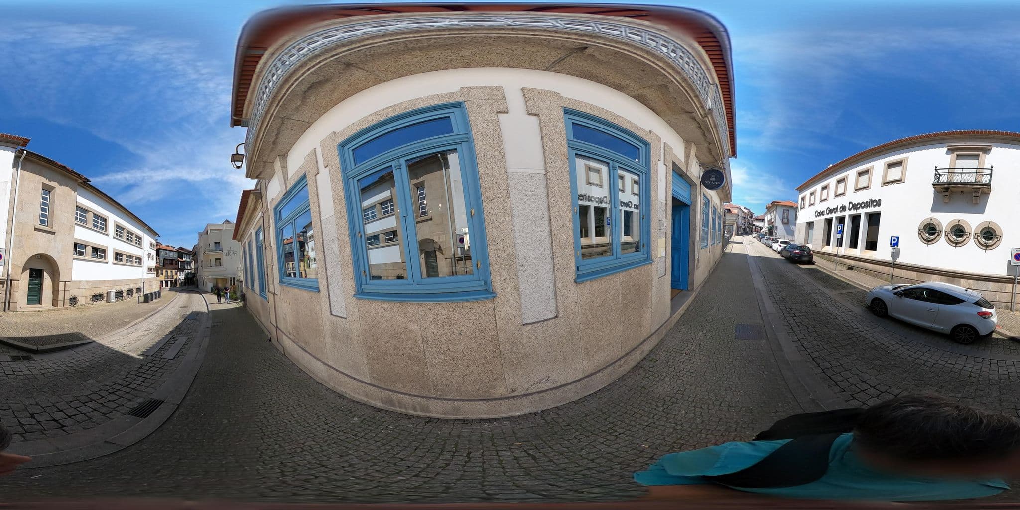 Street view near Casa das Lérias, Amarante — © sanjorgepinho (CC BY-SA · Mapillary)