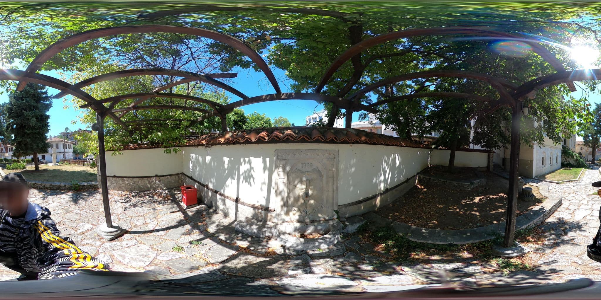 Street view near Hotel Hristoff, Gotse Delchev — © alexanderbtodorov (CC BY-SA · Mapillary)