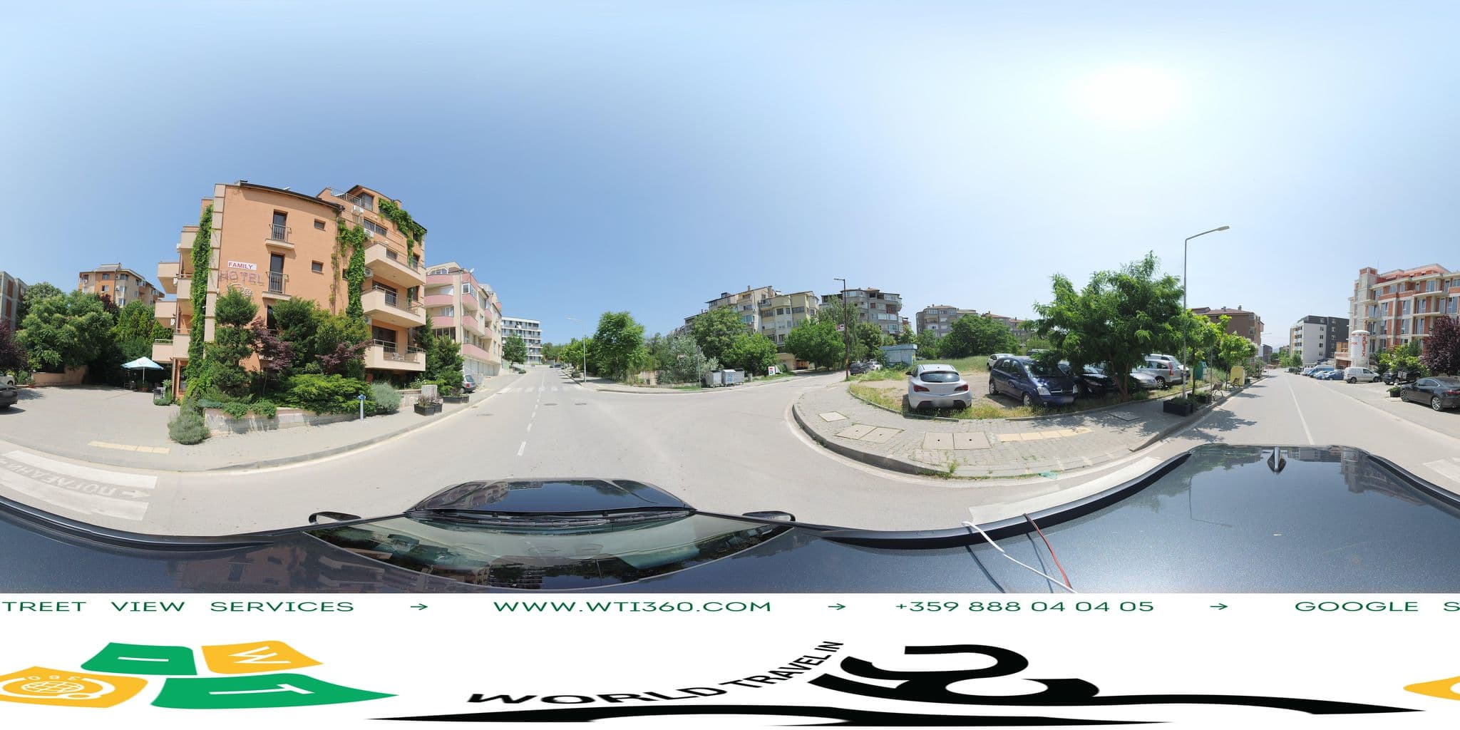 Street view near City Hotel, Blagoevgrad — © WTI360 (CC BY-SA · Mapillary)