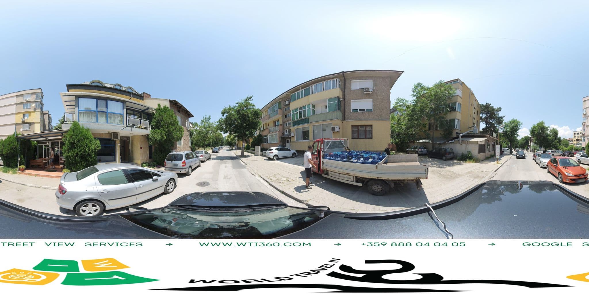 Street view near Хотел "Феникс" (Fenix Hotel), Blagoevgrad — © WTI360 (CC BY-SA · Mapillary)
