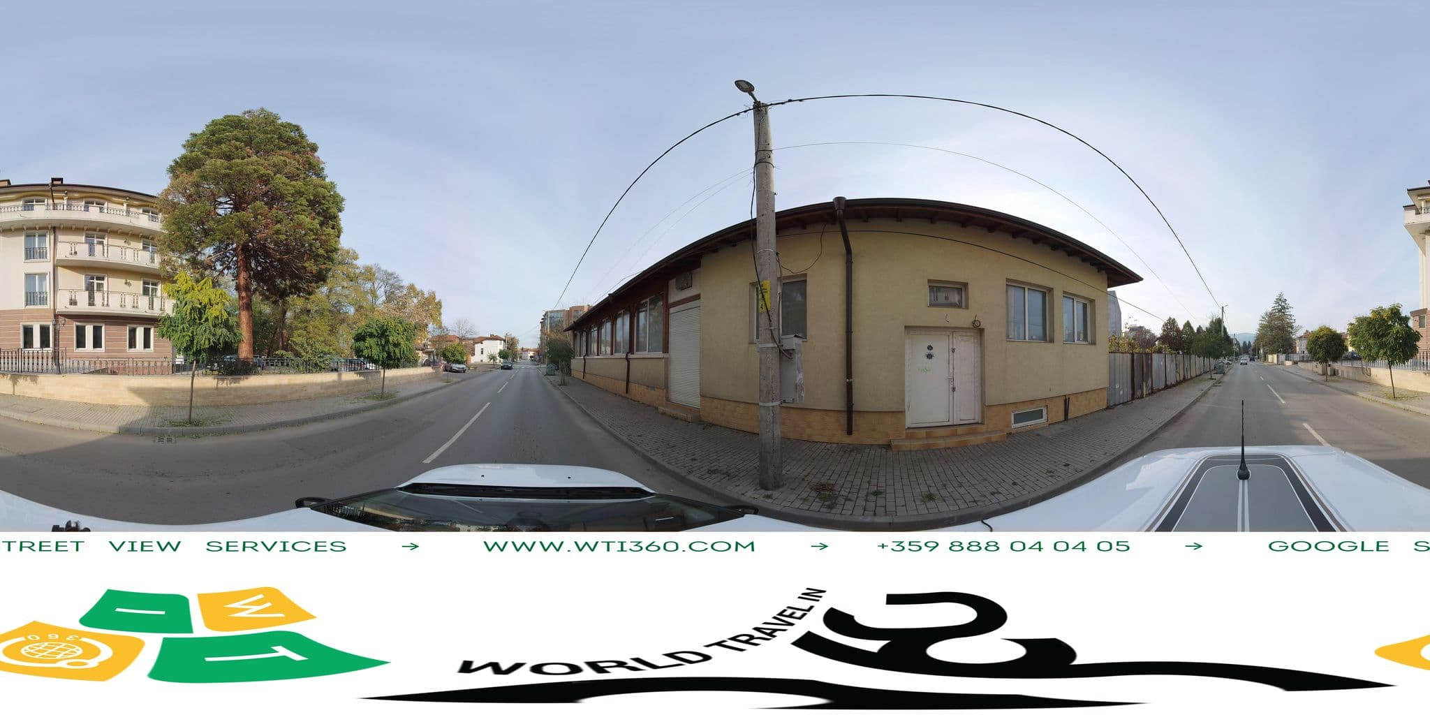 Street view near Strimon Spa Club Hotel, Kyustendil — © WTI360 (CC BY-SA · Mapillary)