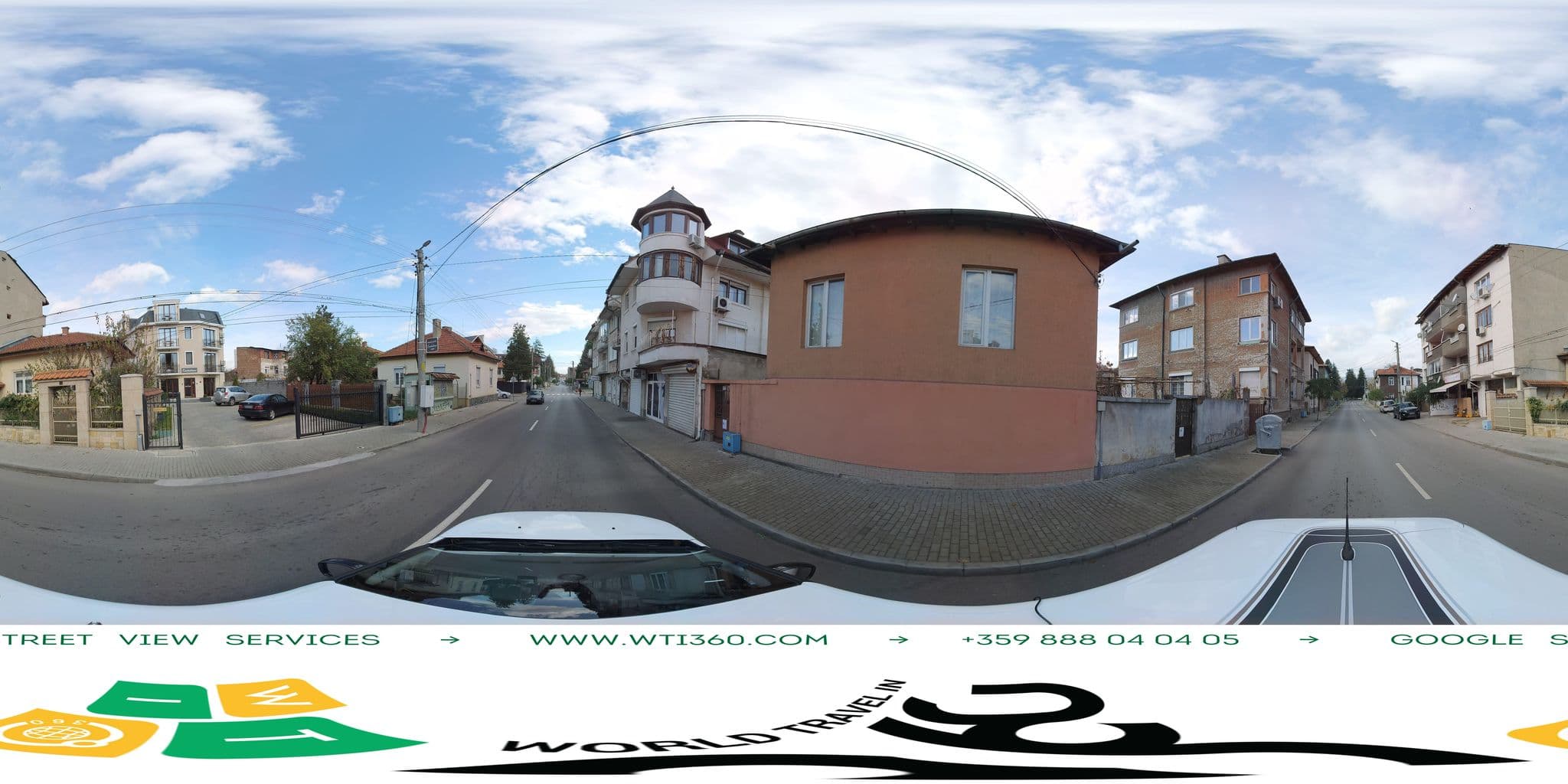 Street view near Hotel Konstantinovi, Kyustendil — © WTI360 (CC BY-SA · Mapillary)