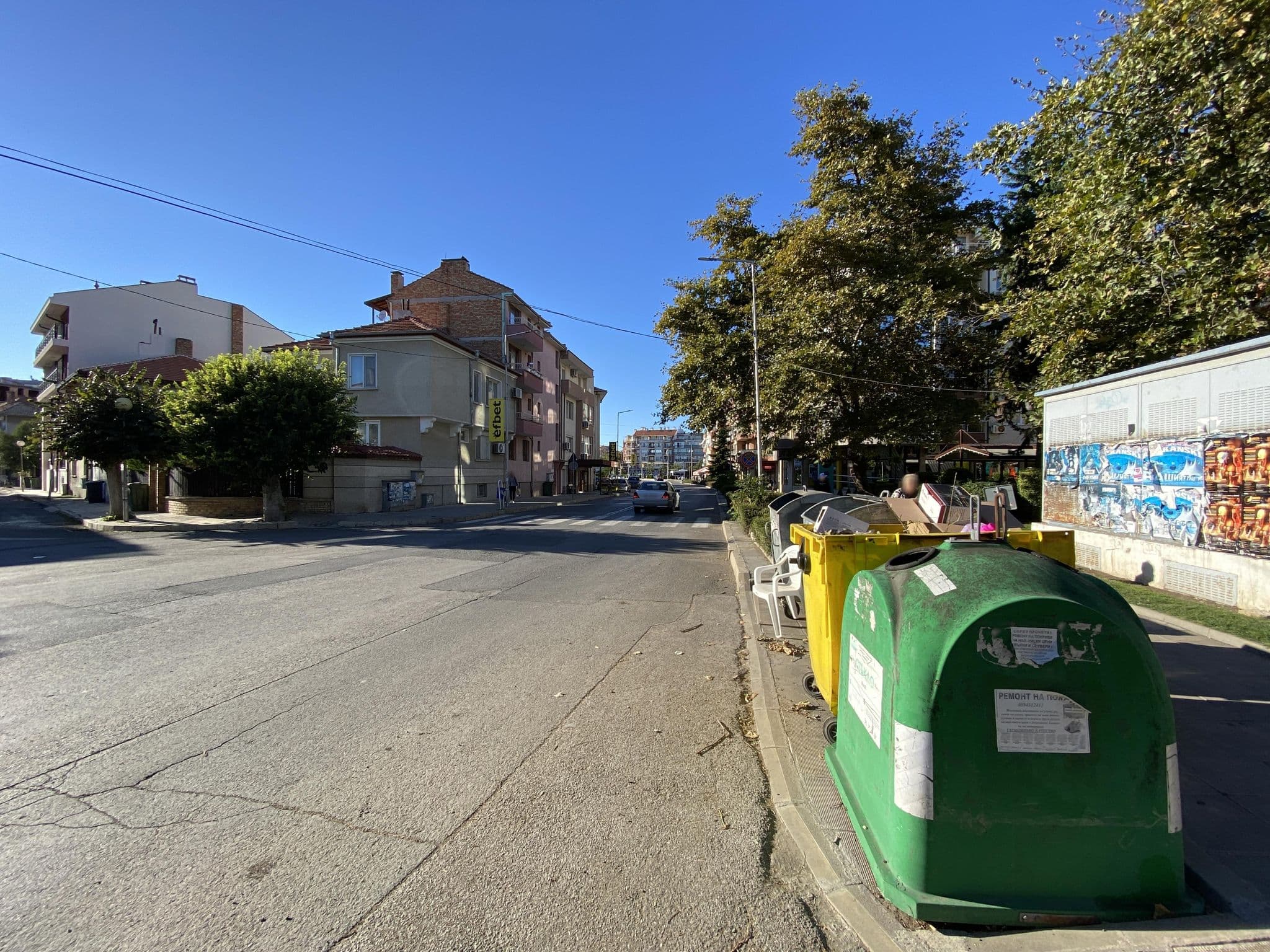 Street view near Hotel Pasians, Pomorie — © vadi (CC BY-SA · Mapillary)