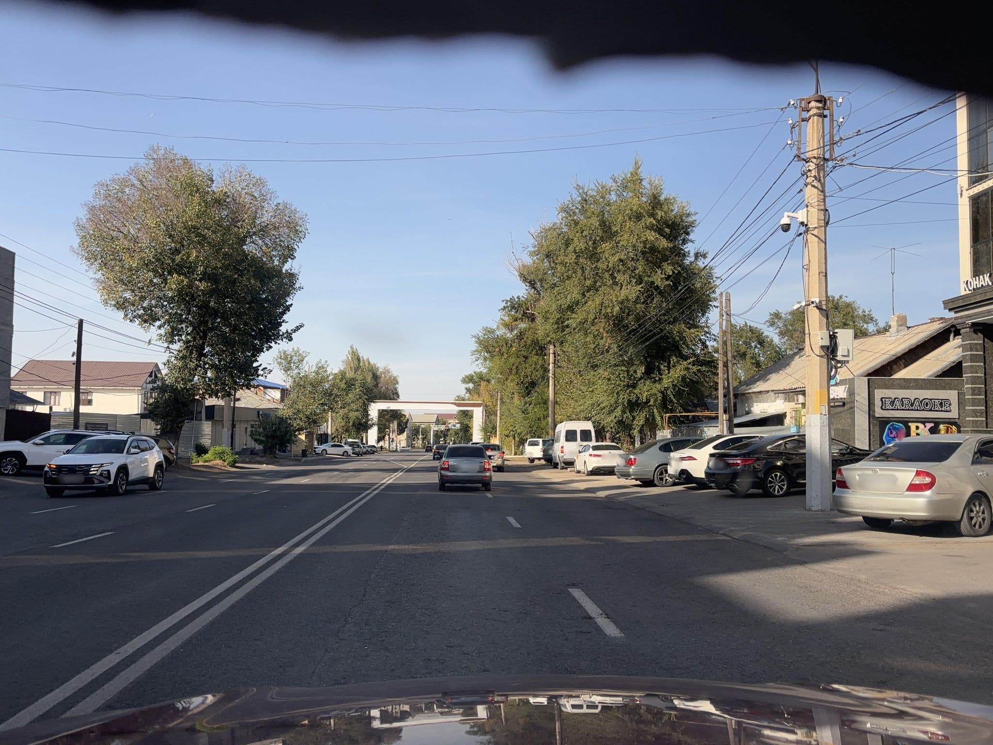 Street view near Orda Hotel, Taraz — © Daulet-78 (CC BY-SA · Mapillary)