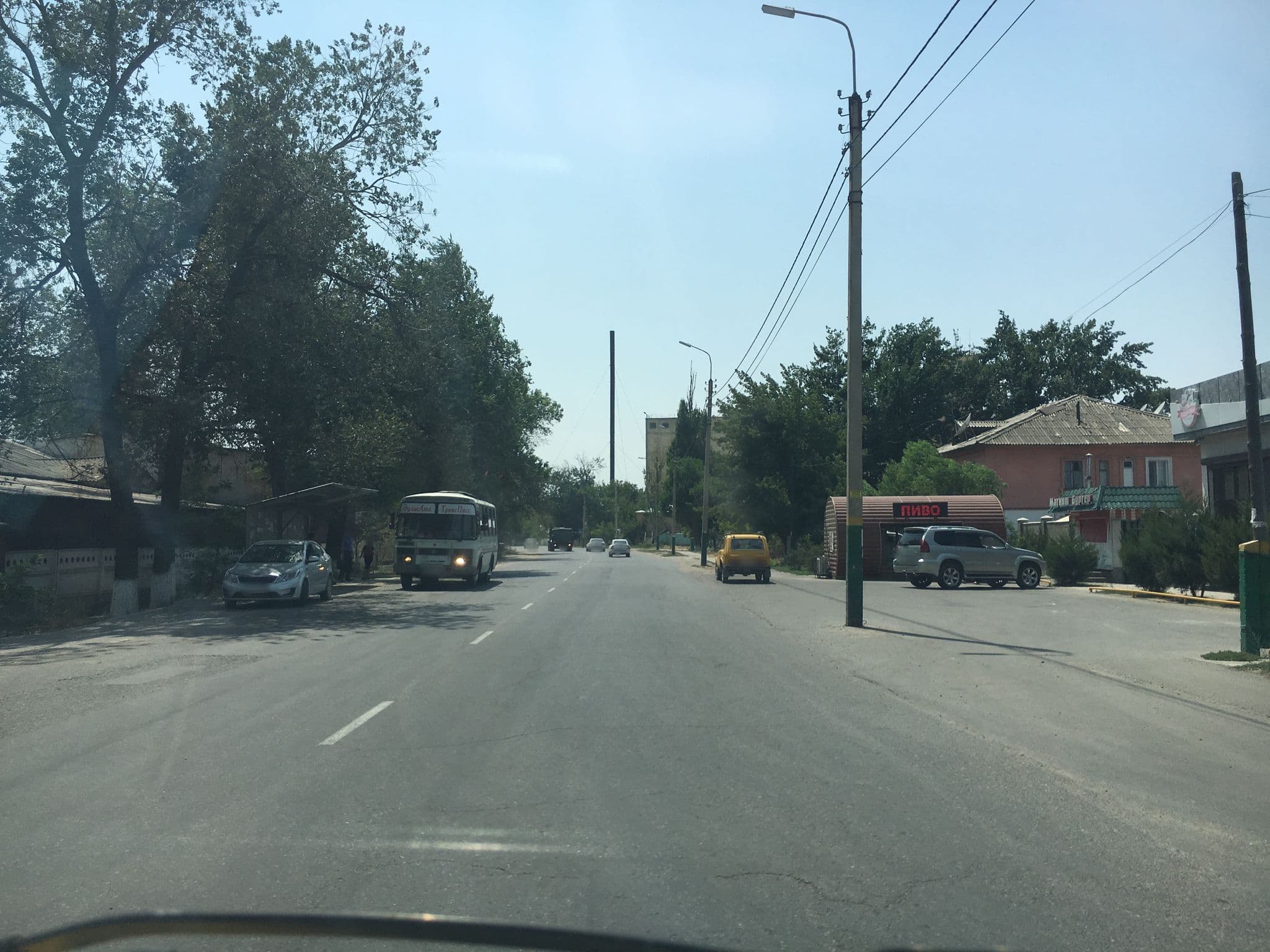 Street view near Uyut Hotel, Taraz — © ipdbv (CC BY-SA · Mapillary)
