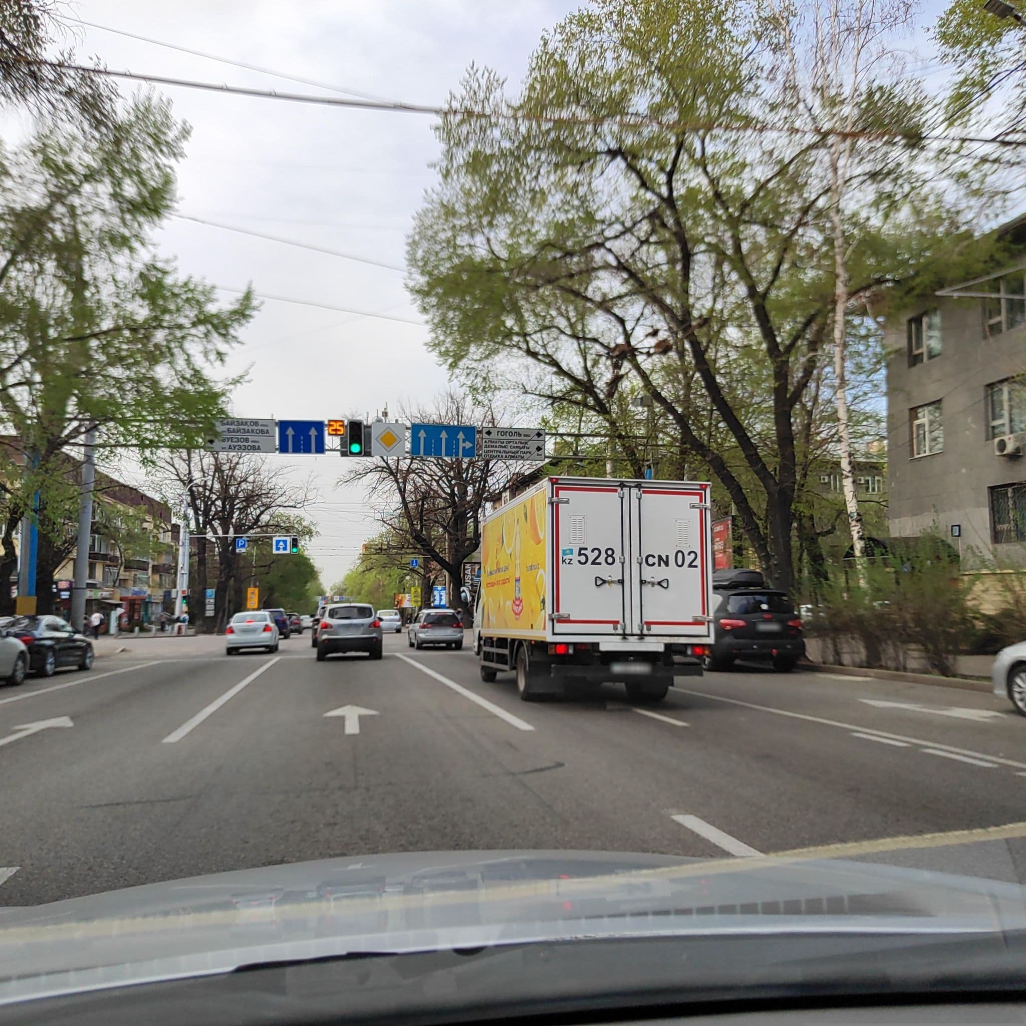 Street view near бостандыкский РОП, Almaty — © sevenmp (CC BY-SA · Mapillary)