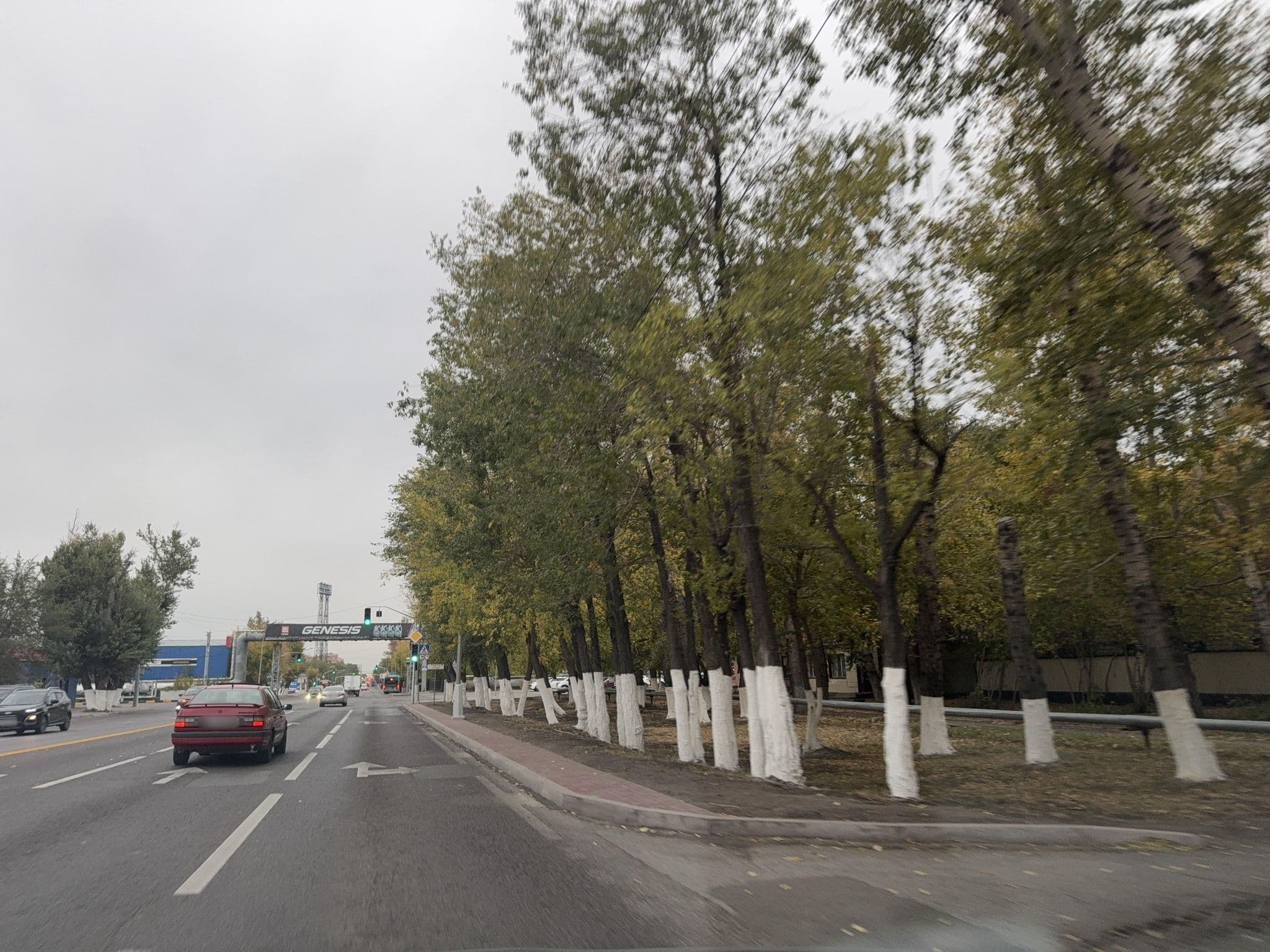 Street view near гостиница Нури, Karagandy — © zhasulan (CC BY-SA · Mapillary)