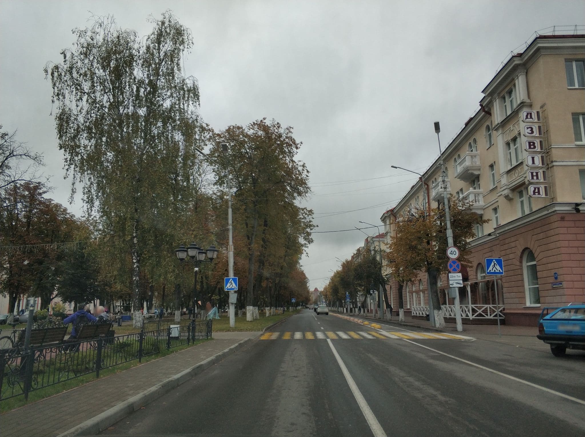 Street view near Гостиница «Двина», Polotsk — © freddouhelk (CC BY-SA · Mapillary)