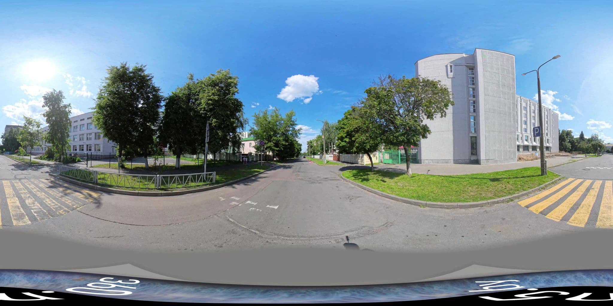 Street view near Октябрьская, Homyel' — © 360-m5-by (CC BY-SA · Mapillary)