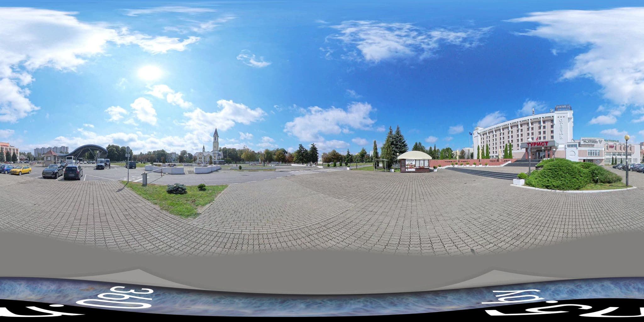 Street view near Гостиница Турист, Homyel' — © 360-m5-by (CC BY-SA · Mapillary)