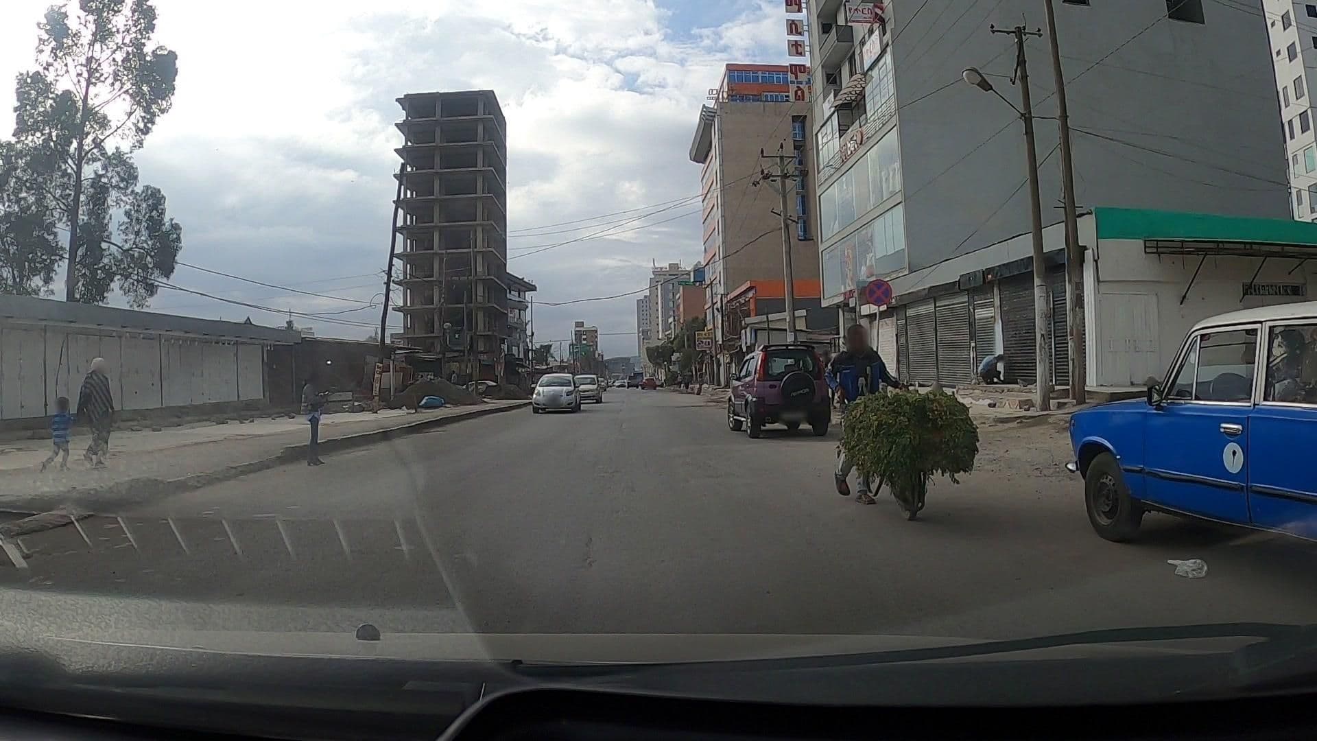 Street view near New Day Hotel, Addis Ababa — © Regatu (CC BY-SA · Mapillary)