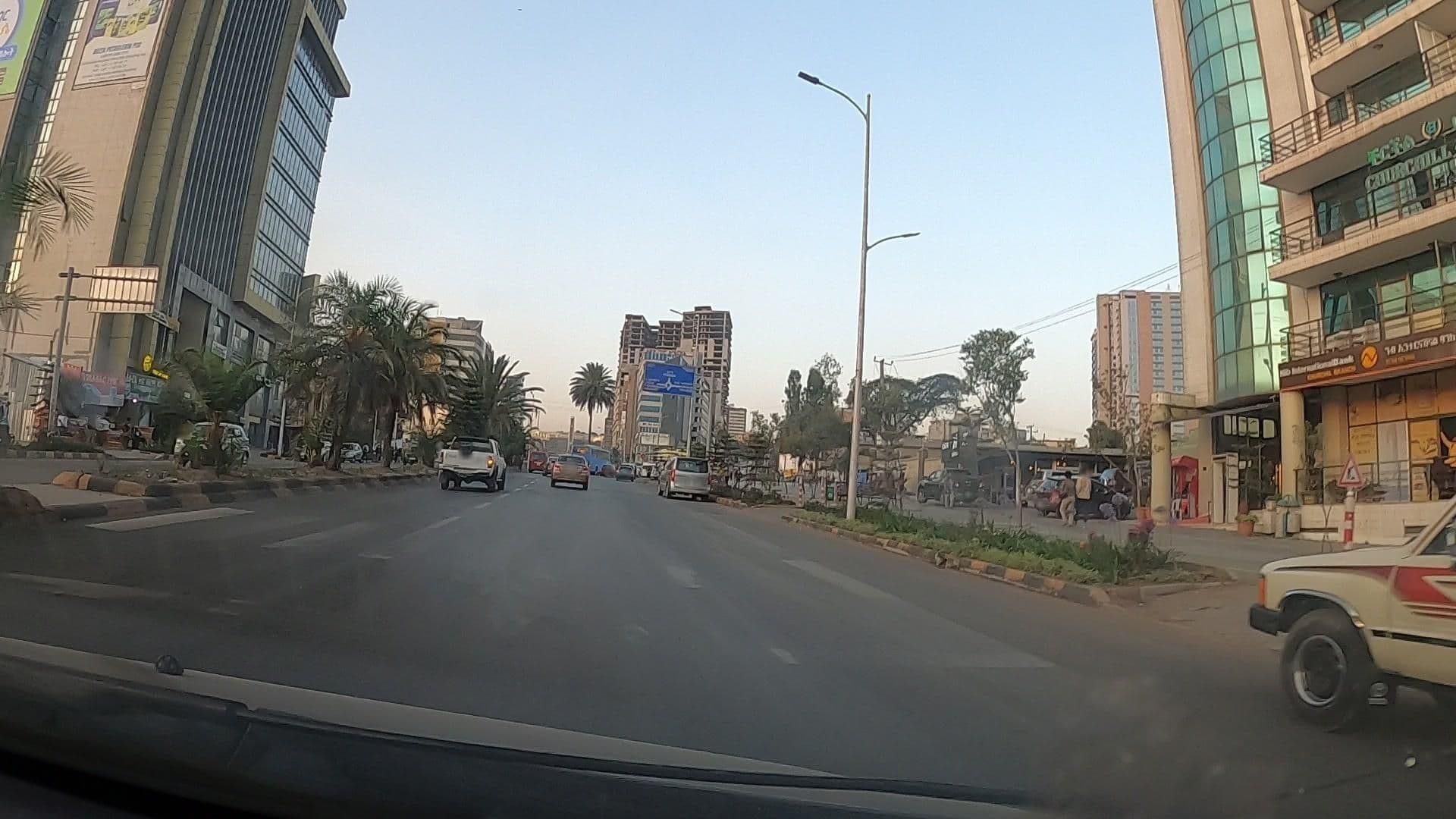 Street view near Churchill hotel, Piassa, Addis Ababa — © Regatu (CC BY-SA · Mapillary)