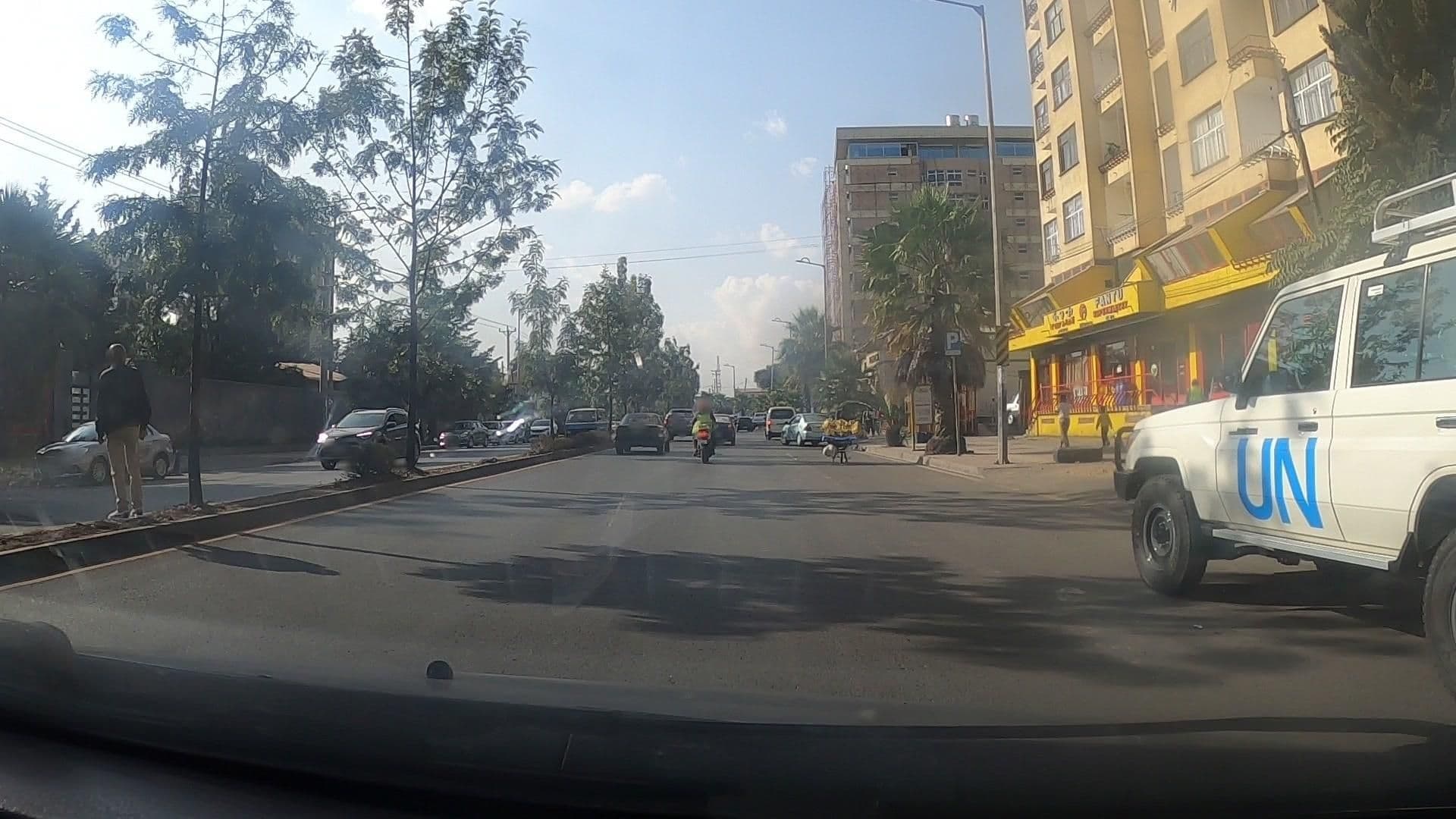 Street view near Diplomat Hotel, Addis Ababa — © Regatu (CC BY-SA · Mapillary)