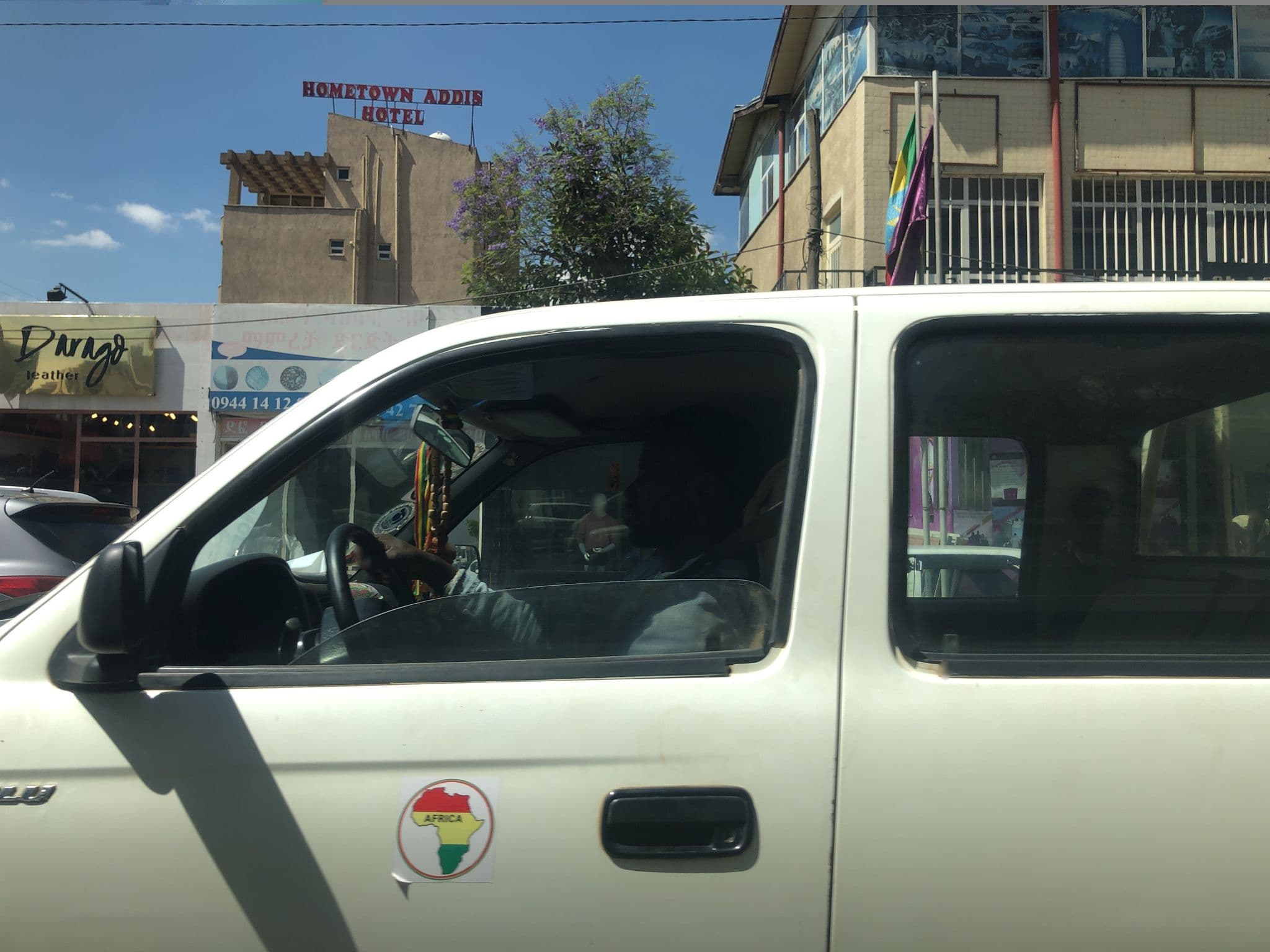 Street view near HomeTown Addis Hotel, Addis Ababa — © mtnbiker (CC BY-SA · Mapillary)