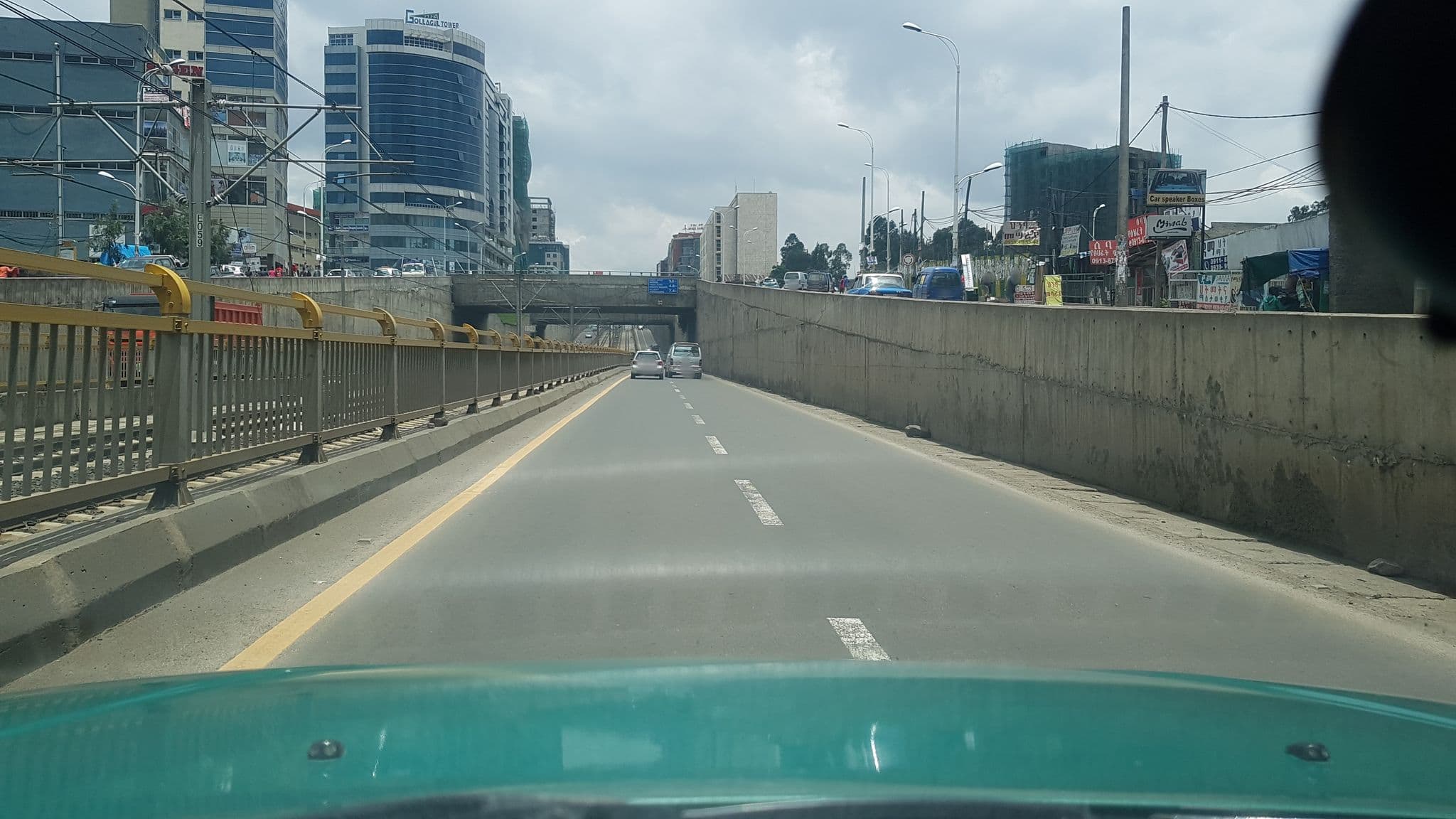 Street view near Blue Birds International Hotel, Addis Ababa — © sinnshaw (CC BY-SA · Mapillary)