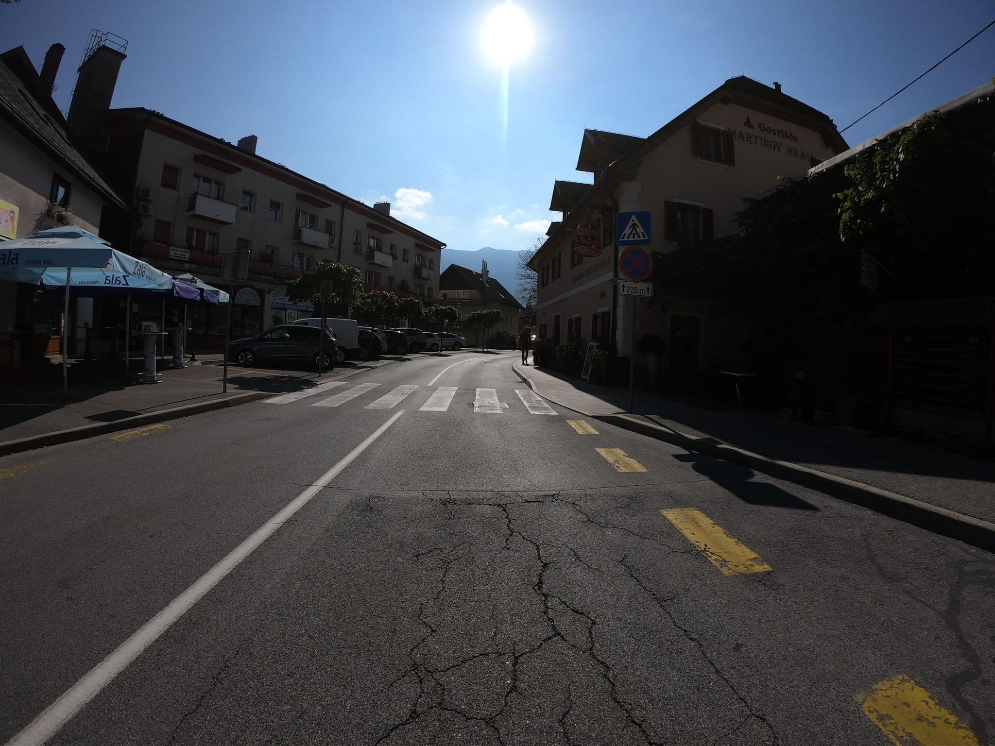 Street view near Martinov Hram, Bovec — © joostjakob (CC BY-SA · Mapillary)