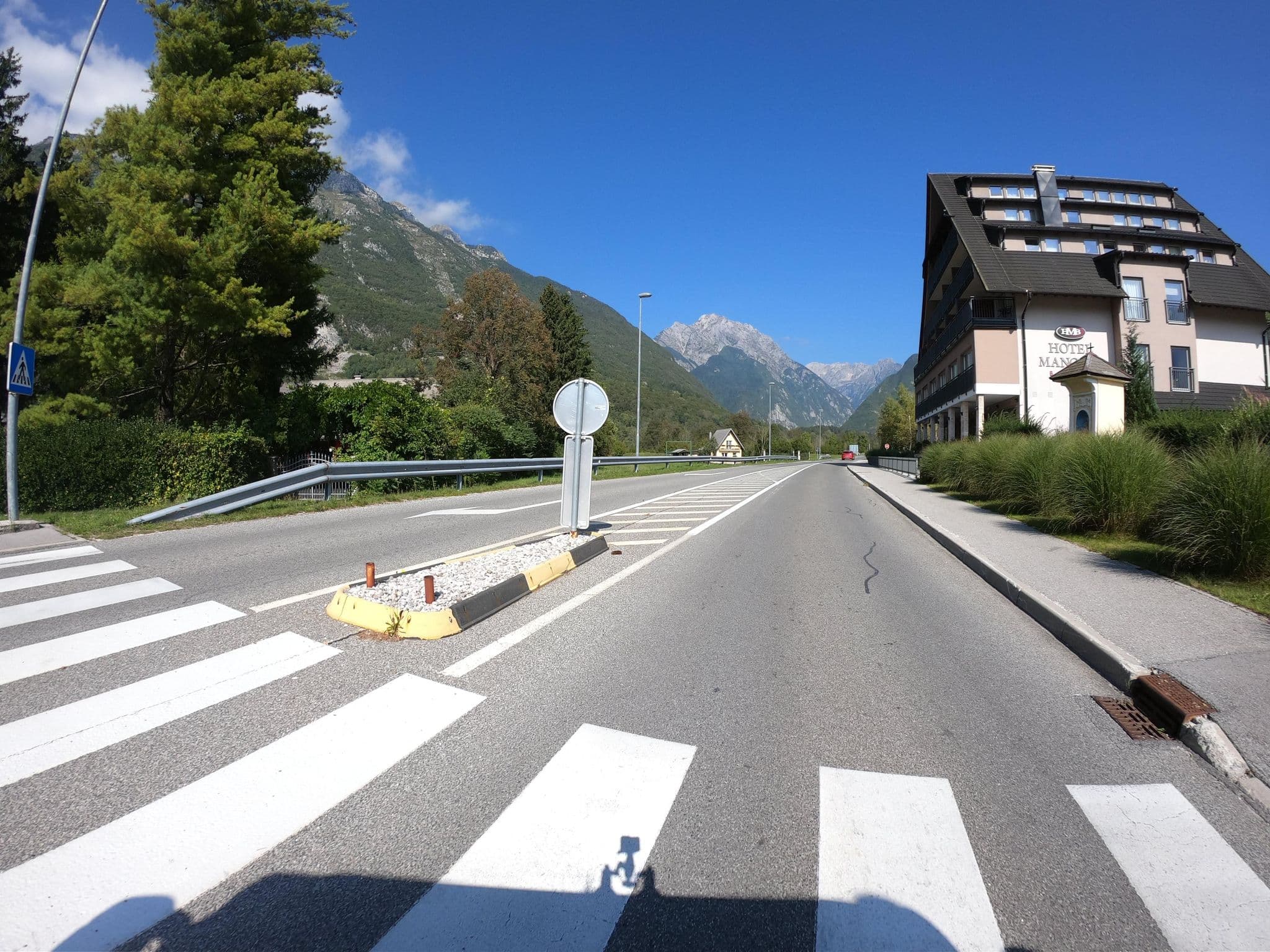 Street view near Hotel Mangart Bovec, Bovec — © joostjakob (CC BY-SA · Mapillary)