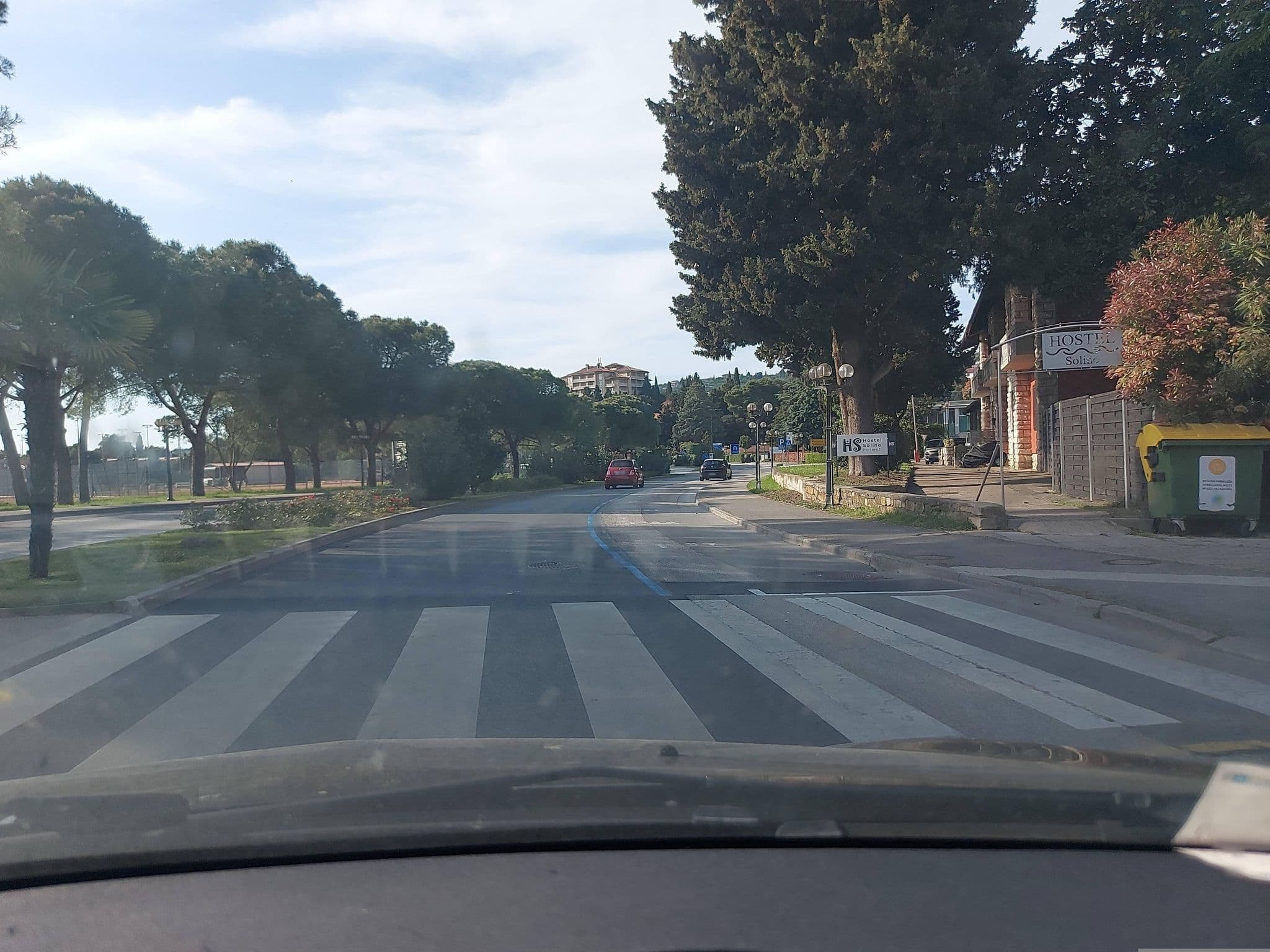 Street view near Hostel Soline, Lucija — © mik007 (CC BY-SA · Mapillary)