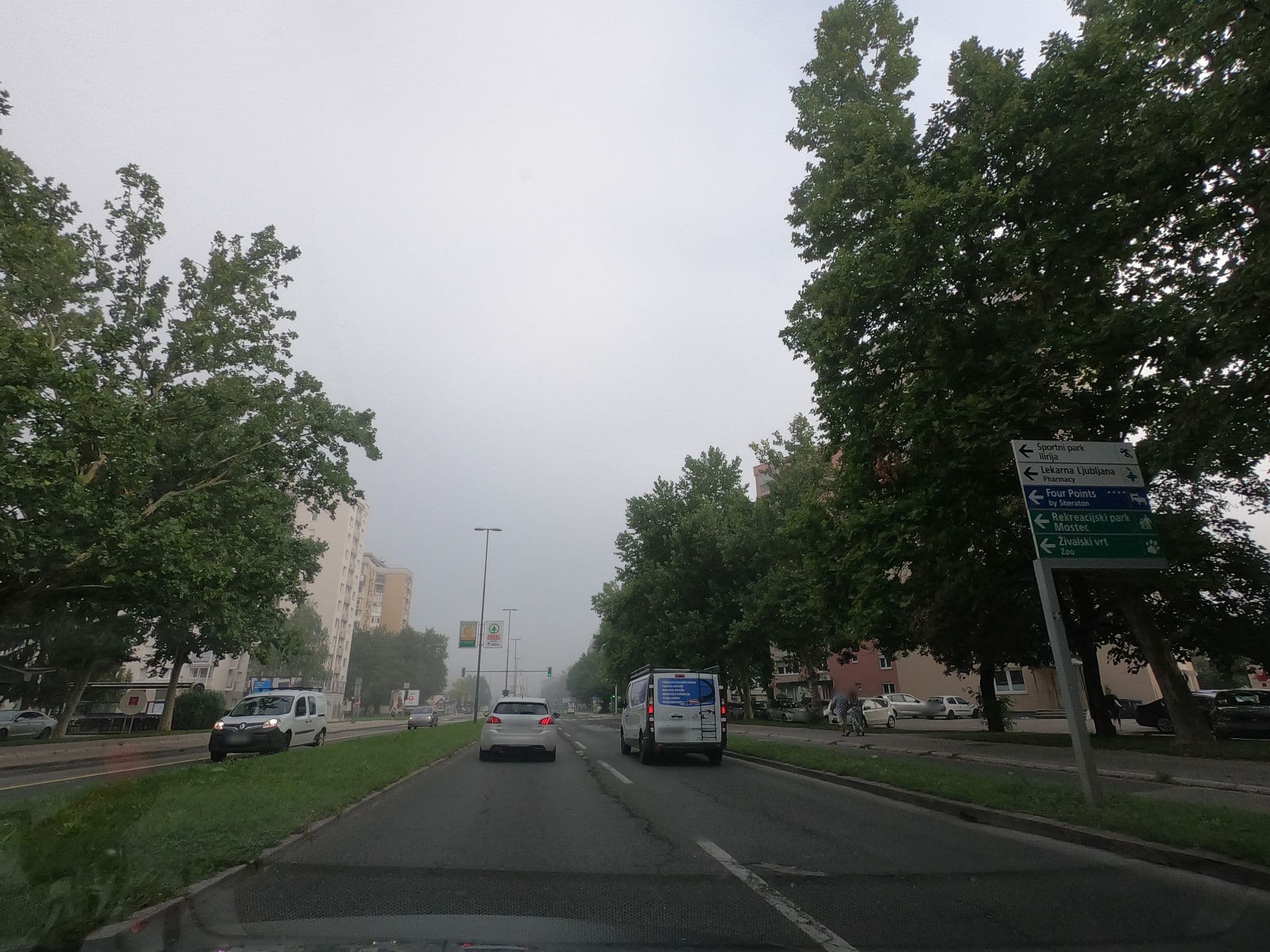 Street view near hostel 24/1, Ljubljana — © richlv (CC BY-SA · Mapillary)