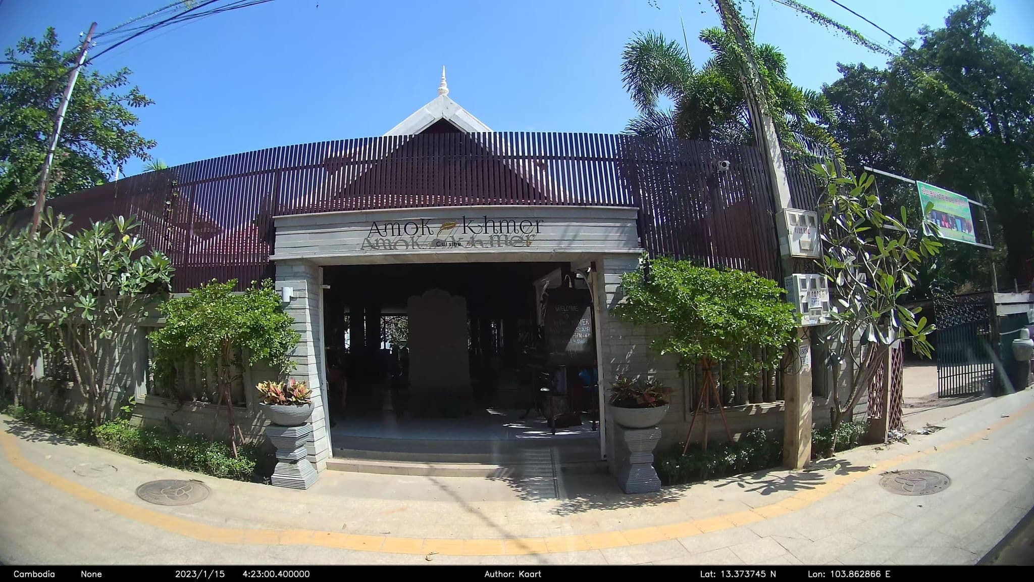 Street view near HanumanAlaya Angkor's Boutique Residence, Siem Reap — © kaart_2 (CC BY-SA · Mapillary)