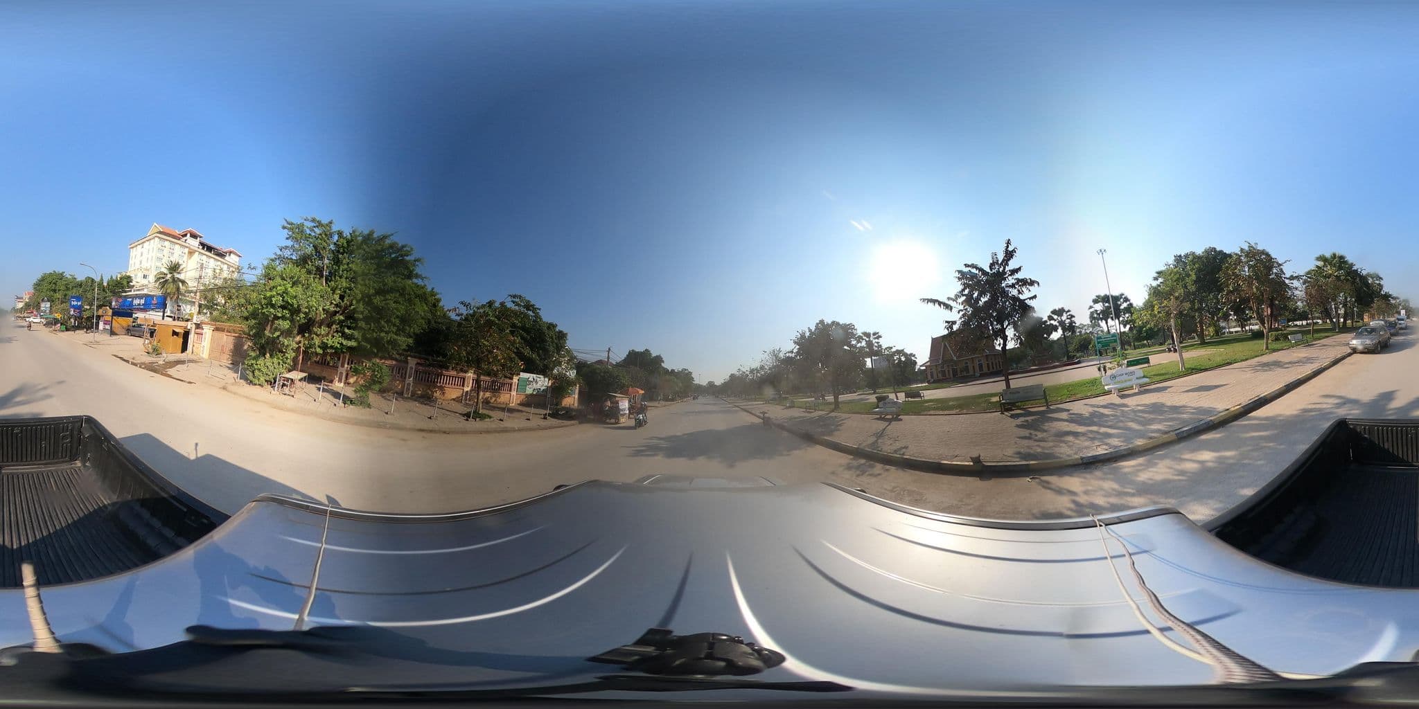 Street view near Bungalow Restaurant and Guesthouse, Battambang — © kaart_2 (CC BY-SA · Mapillary)