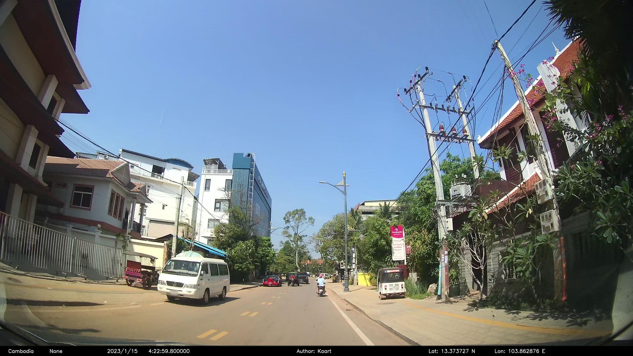 Street view near Montra Nivesha Residence, Siem Reap — © kaart_2 (CC BY-SA · Mapillary)