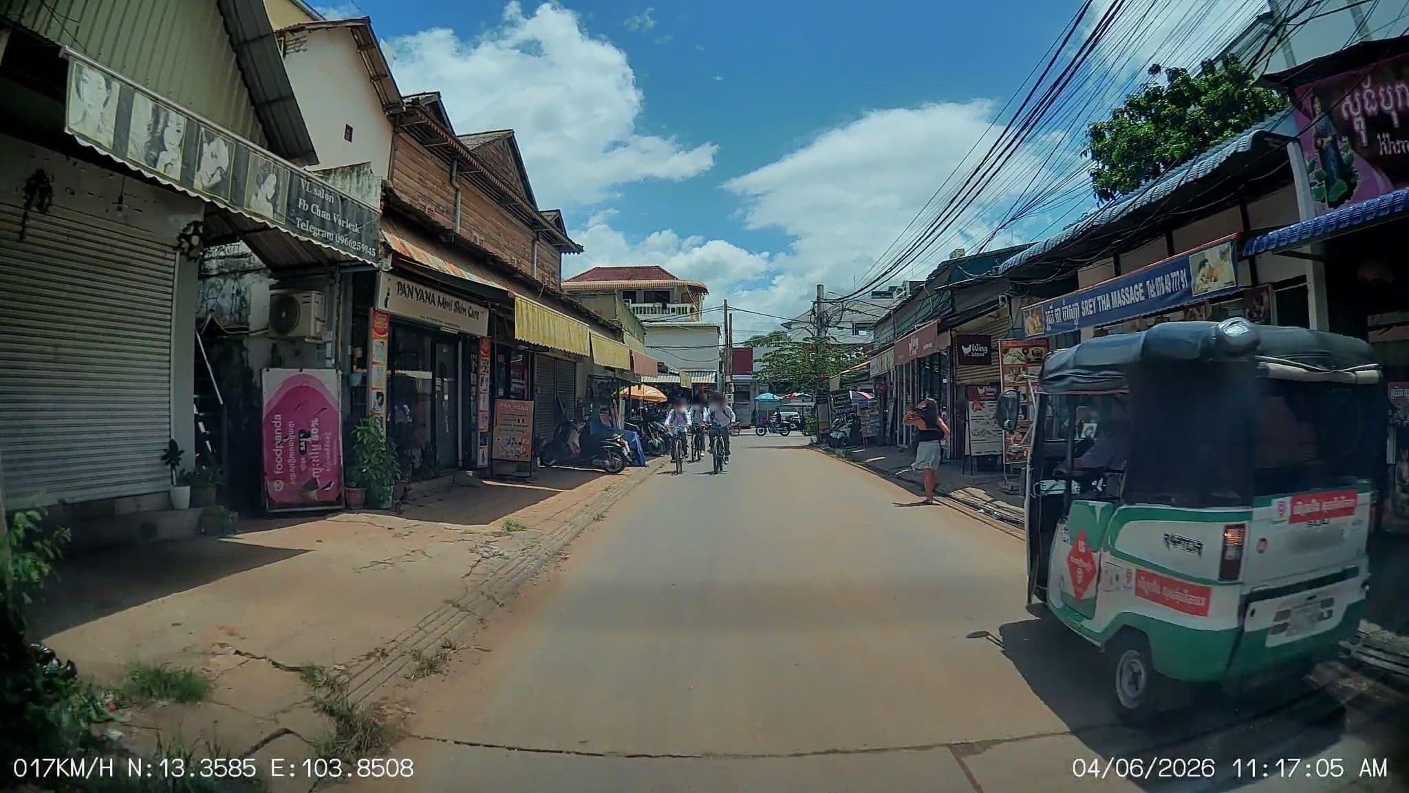 Street view near Funky Flashpacker, Siem Reap — © ThailandCambodia (CC BY-SA · Mapillary)