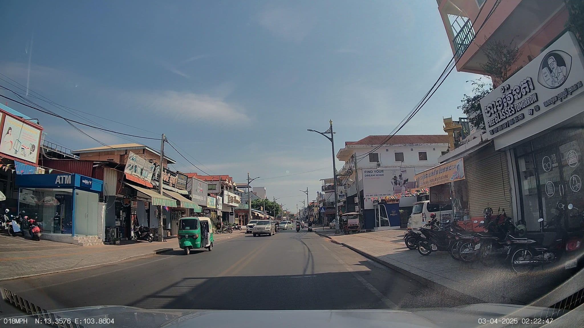 Street view near Sidney Angkor Hotel, Siem Reap — © ThailandCambodia (CC BY-SA · Mapillary)