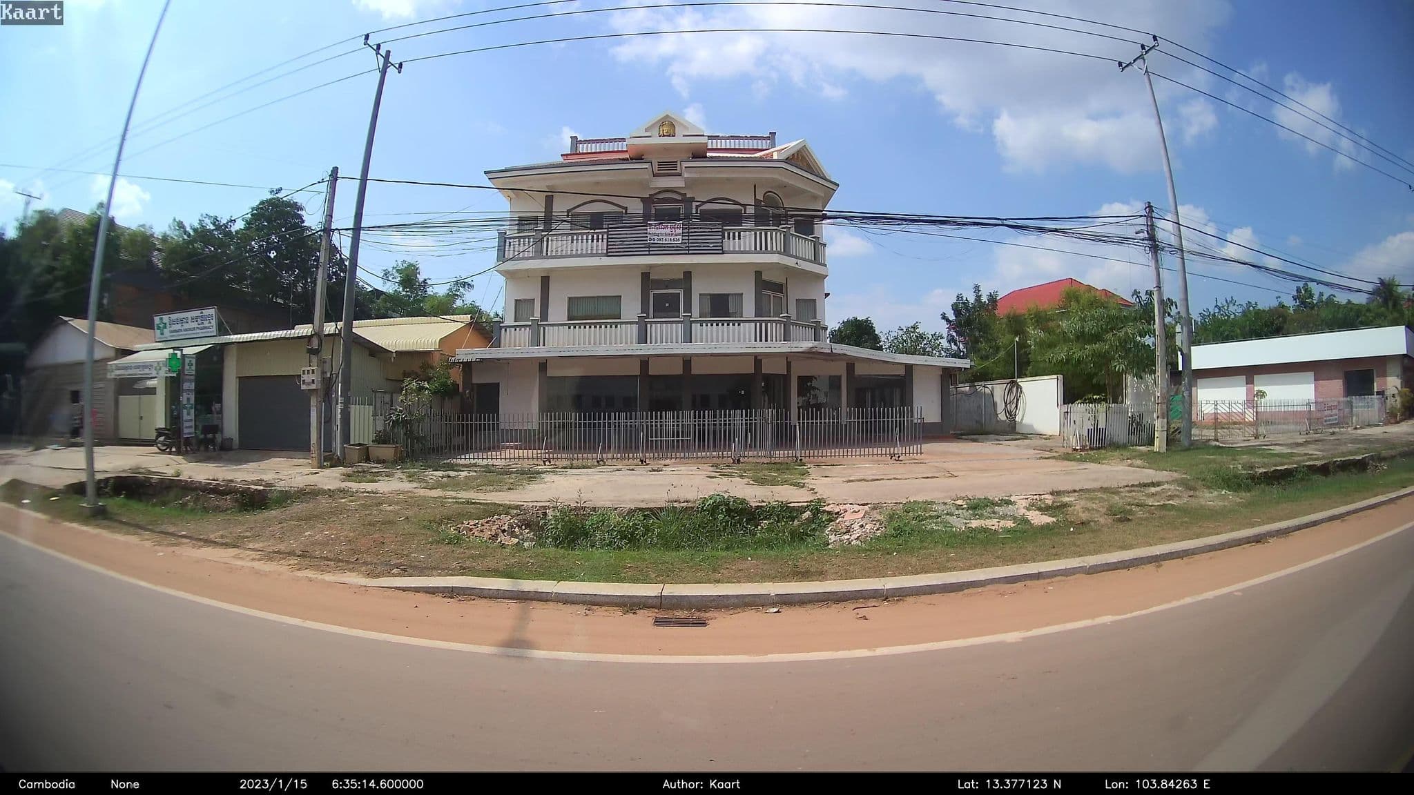 Street view near Anjali By Syphon, Siem Reap — © kaart_2 (CC BY-SA · Mapillary)