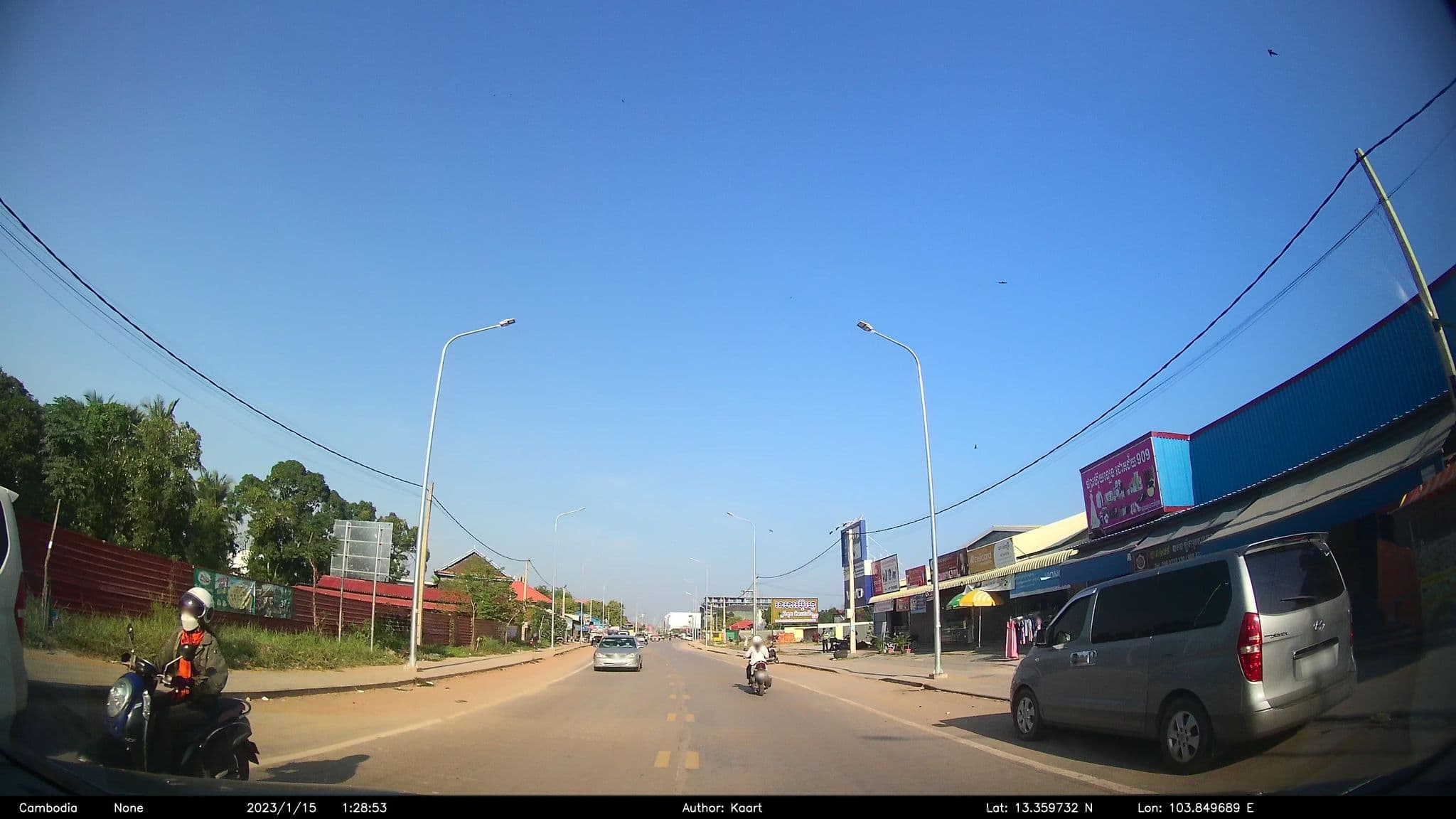 Street view near Sothea Angkor Homestay, Siem Reap — © kaart_2 (CC BY-SA · Mapillary)