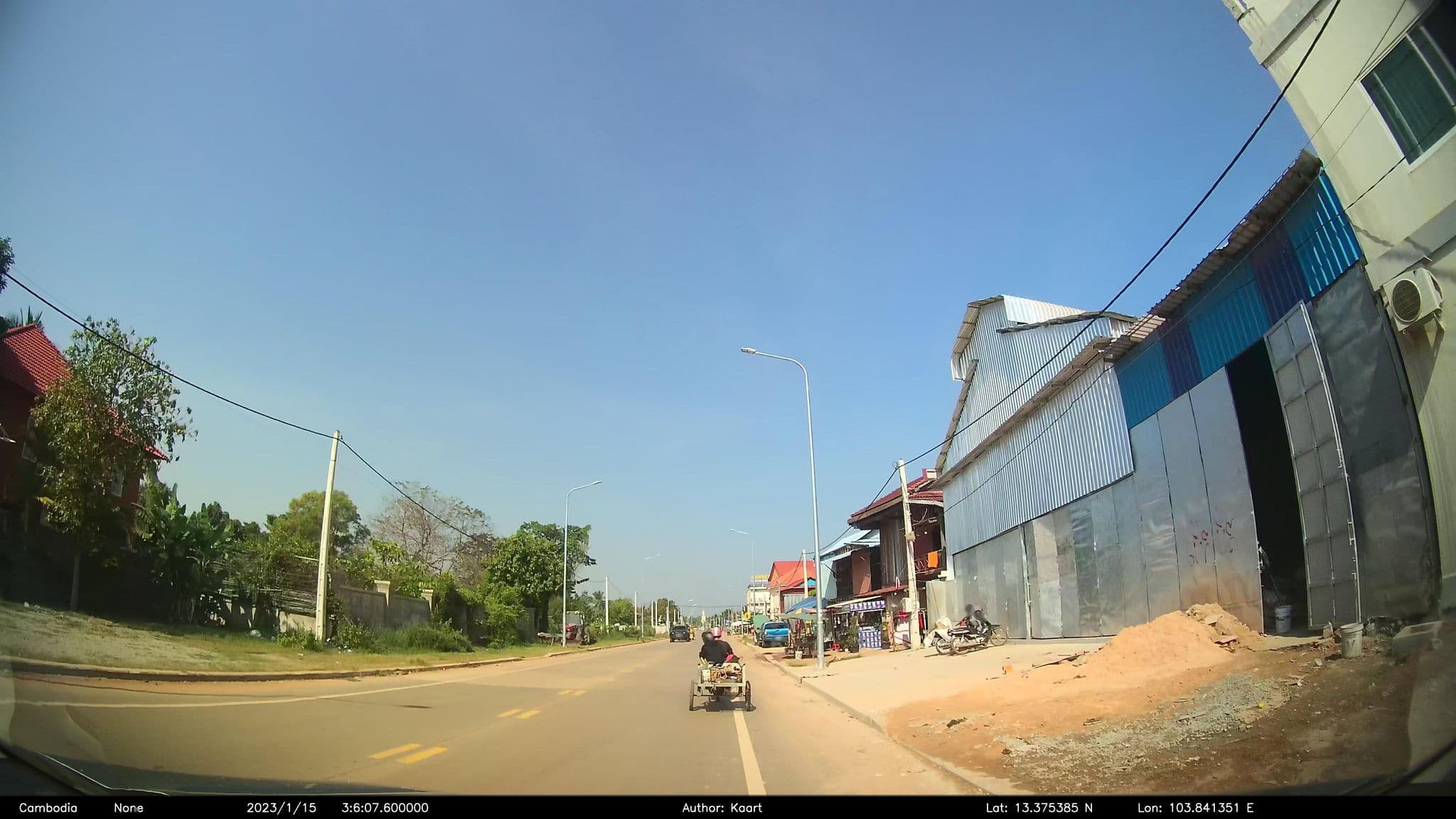 Street view near Sambath Residence, Siem Reap — © kaart_2 (CC BY-SA · Mapillary)