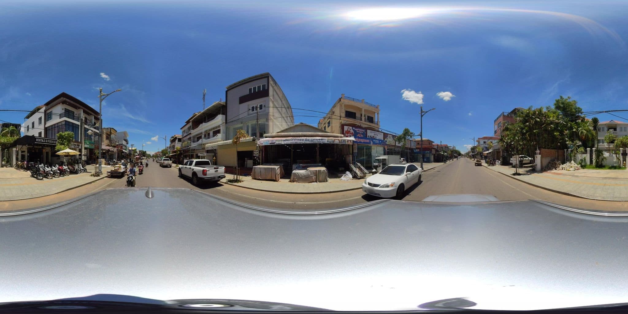 Street view near Frangipani Villa Hotel Siem Reap, Siem Reap — © ThailandCambodia (CC BY-SA · Mapillary)