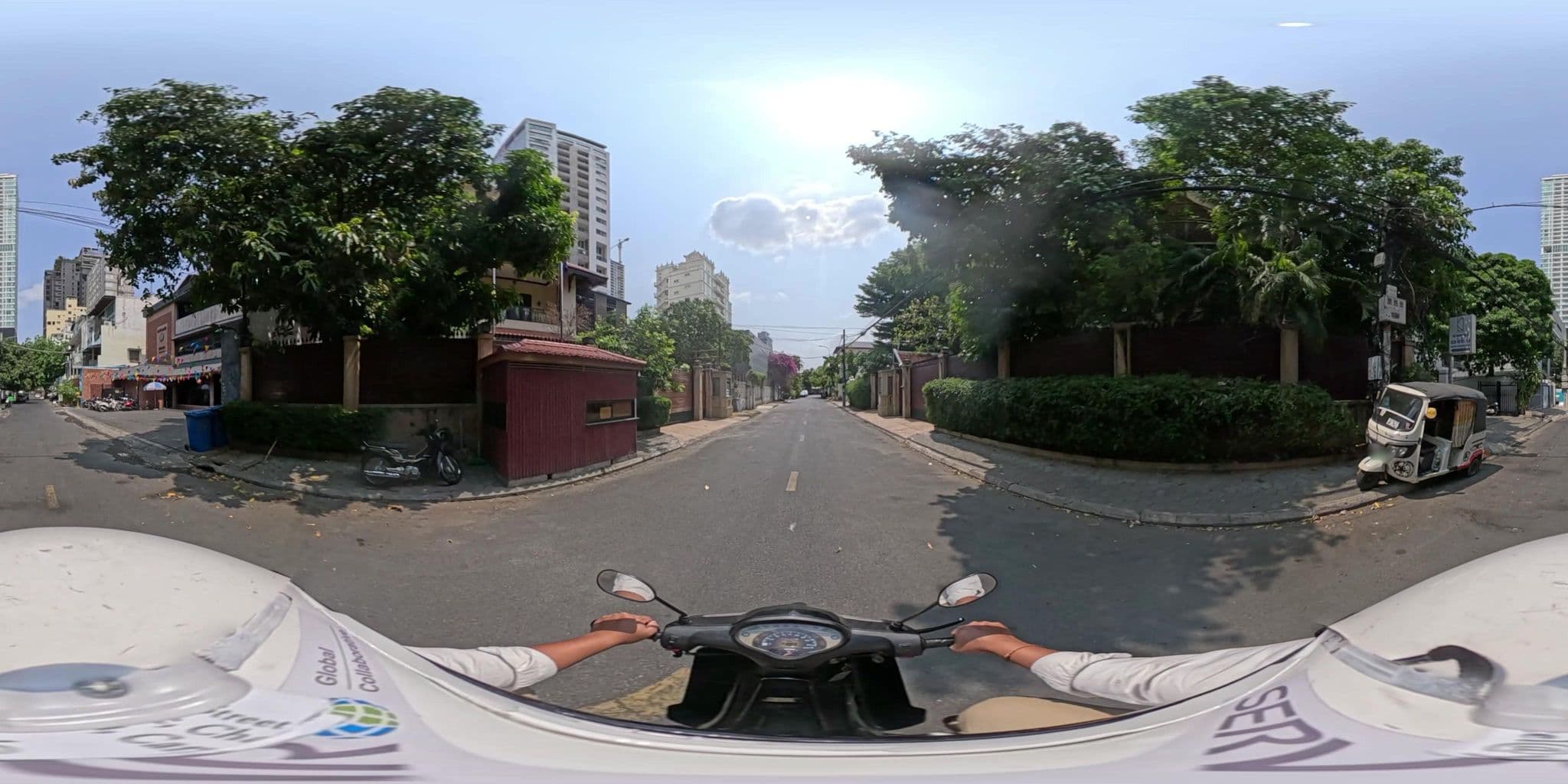 Street view near Palm Tree Boutique Hotel, Phnom Penh — © vteck (CC BY-SA · Mapillary)