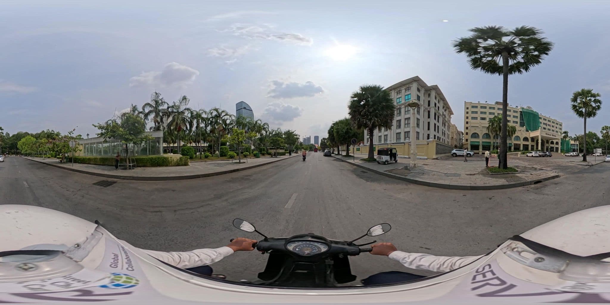 Street view near Sunway Hotel, Phnom Penh — © vteck (CC BY-SA · Mapillary)