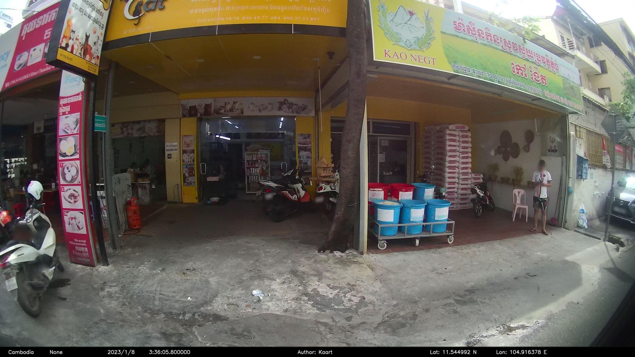 Street view near Thalaly hotel, Tuŏl Tumpung — © kaart_2 (CC BY-SA · Mapillary)