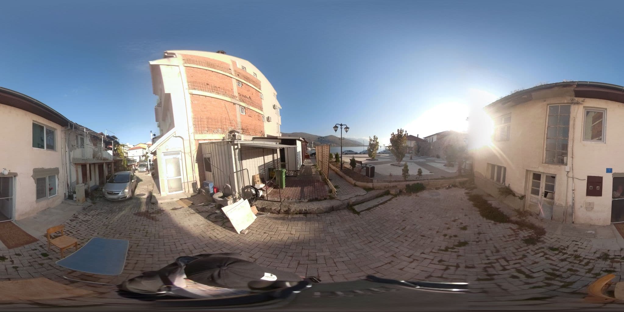 Street view near Апартмани Донев | Apartments Donev, Ohrid — © akyrkou (CC BY-SA · Mapillary)