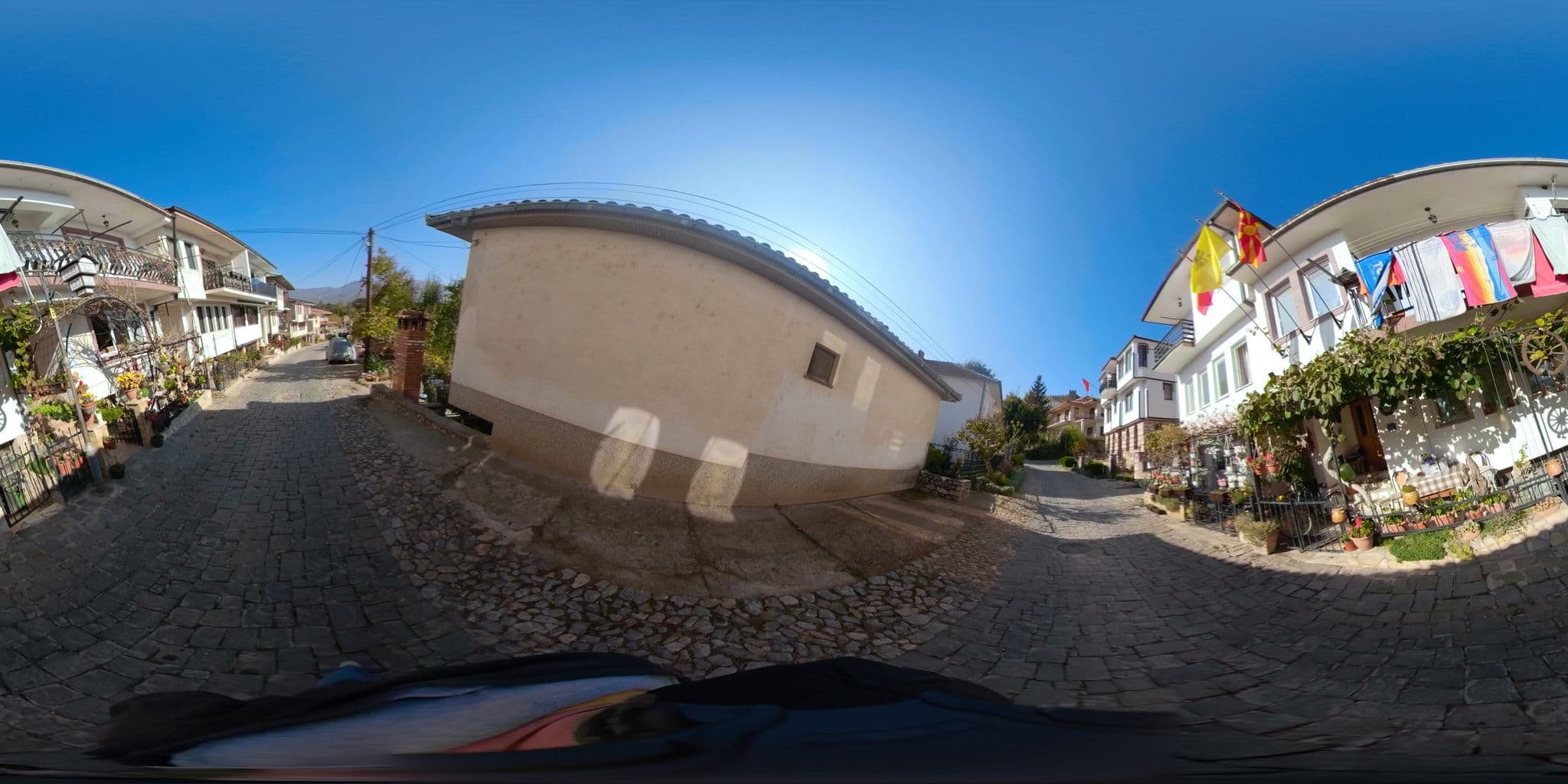 Street view near Chaslav Apartments, Ohrid — © akyrkou (CC BY-SA · Mapillary)