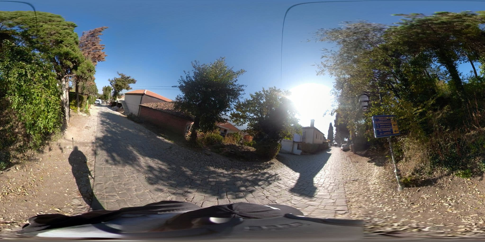 Street view near Apartments Sonja, Ohrid — © akyrkou (CC BY-SA · Mapillary)