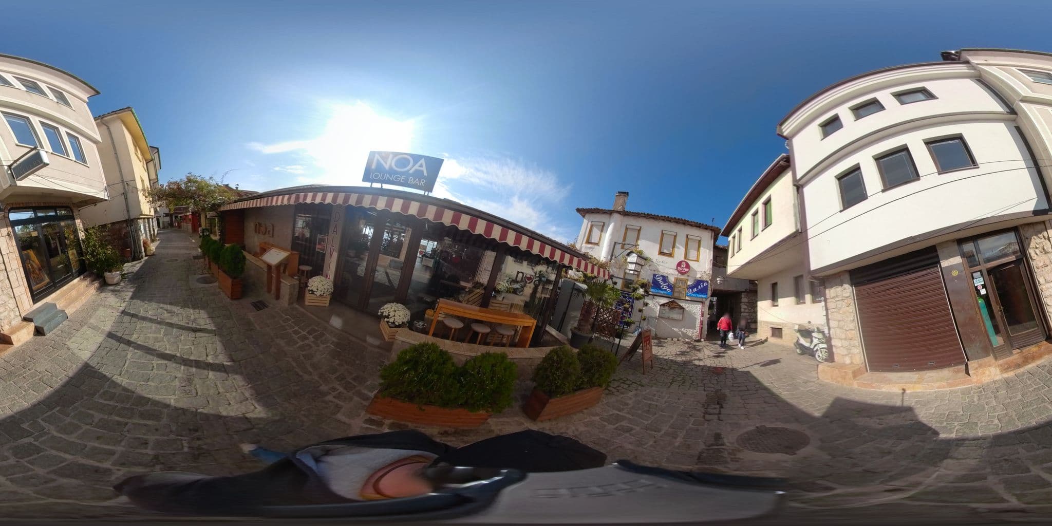 Street view near Vila Pop Markov, Ohrid — © akyrkou (CC BY-SA · Mapillary)
