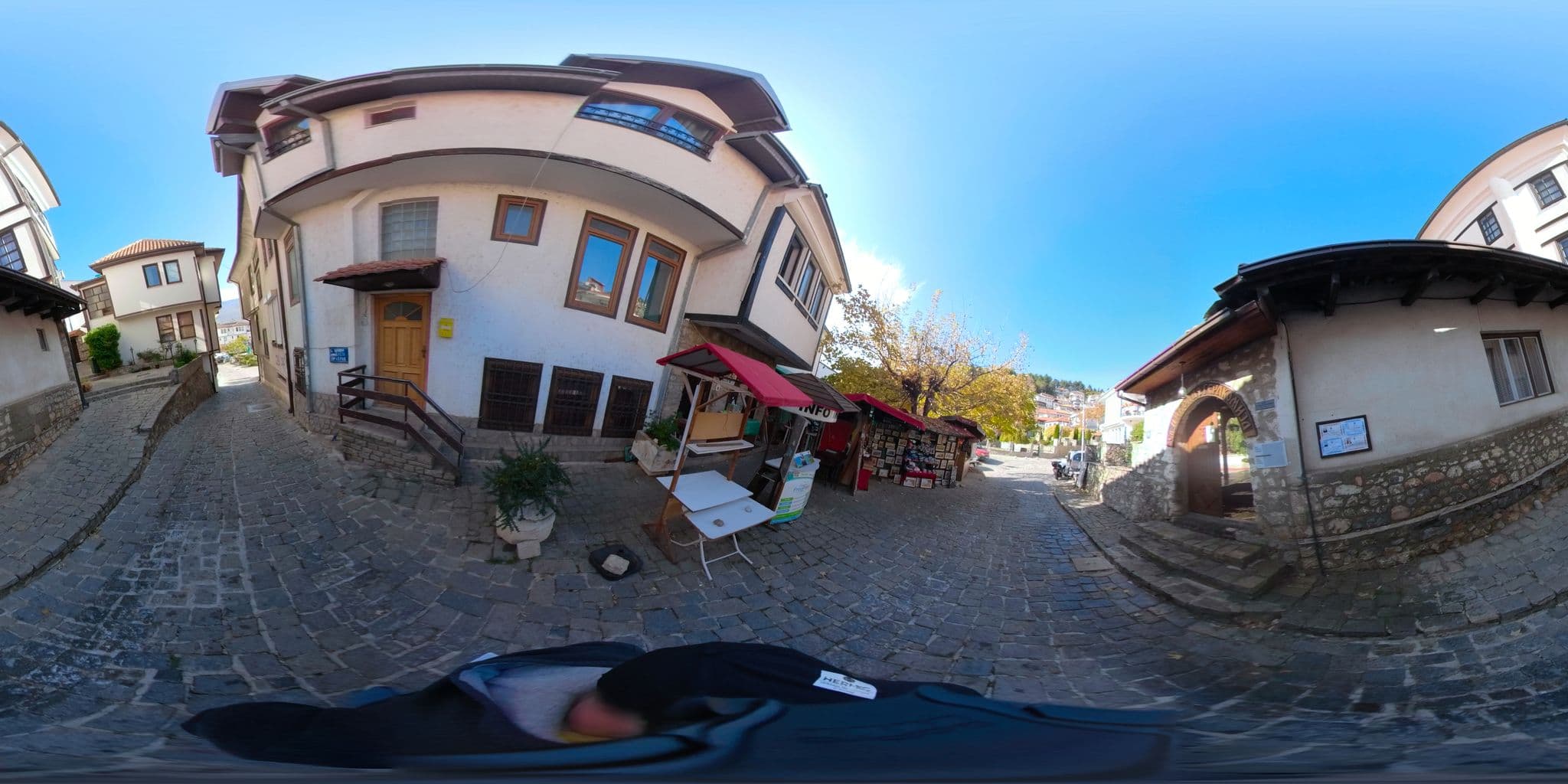 Street view near Villa St. Sofija, Ohrid — © akyrkou (CC BY-SA · Mapillary)