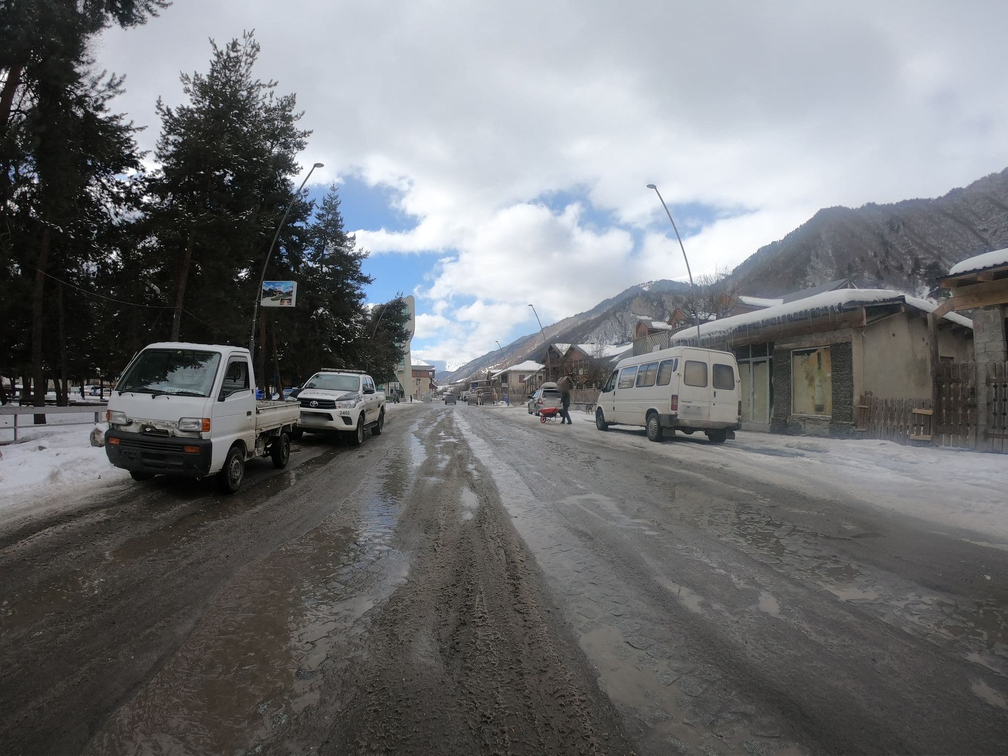 Street view near posta hotel, Mestia — © eneerhut (CC BY-SA · Mapillary)