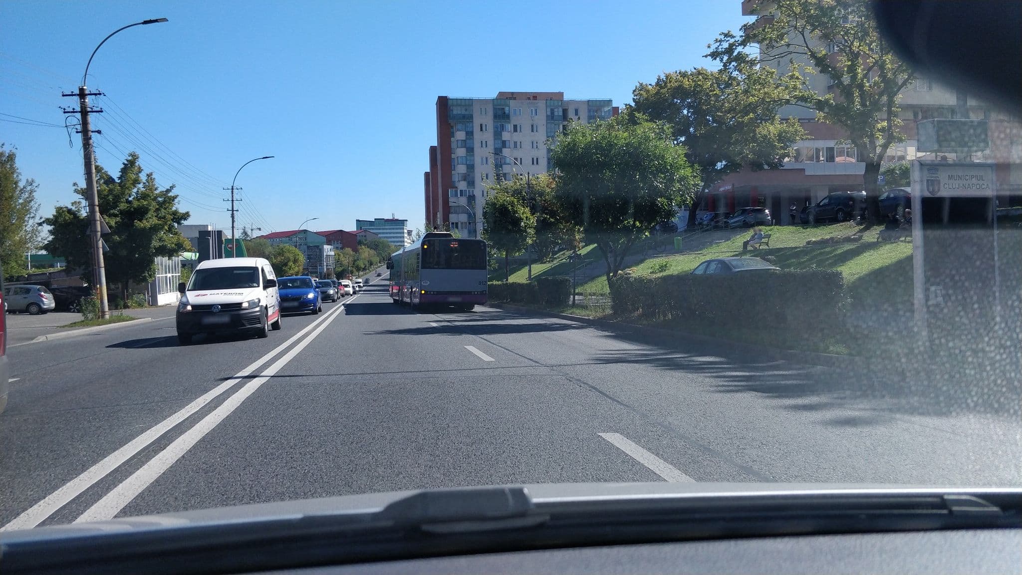 Street view near Hotel Olimp, Cluj-Napoca