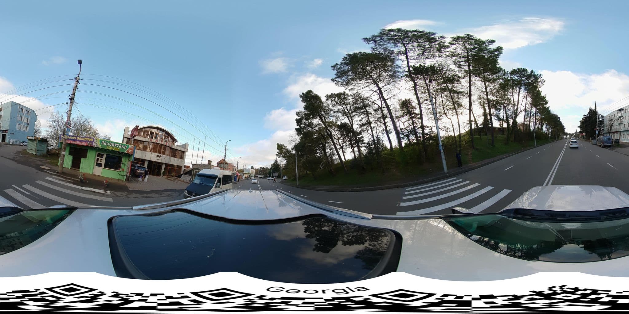 Street view near Kolkha Hotel, Kutaisi — © bumbeishvili (CC BY-SA · Mapillary)