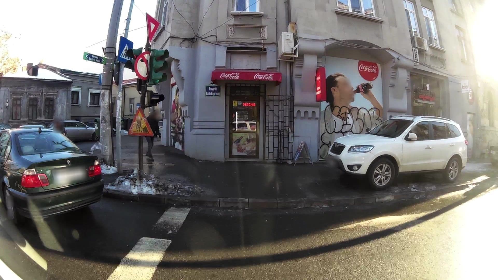 Street view near Kretan Hostel, Bucharest — © kaartcam (CC BY-SA · Mapillary)