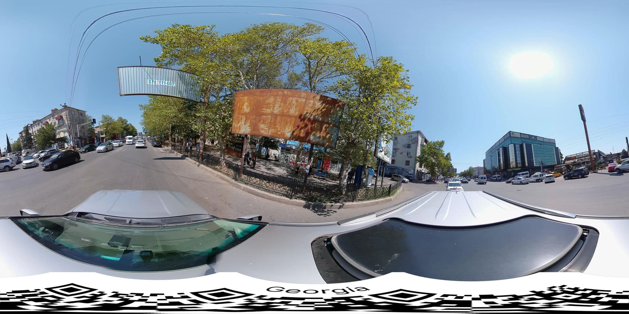 Street view near Grand Palace, Kutaisi — © bumbeishvili (CC BY-SA · Mapillary)